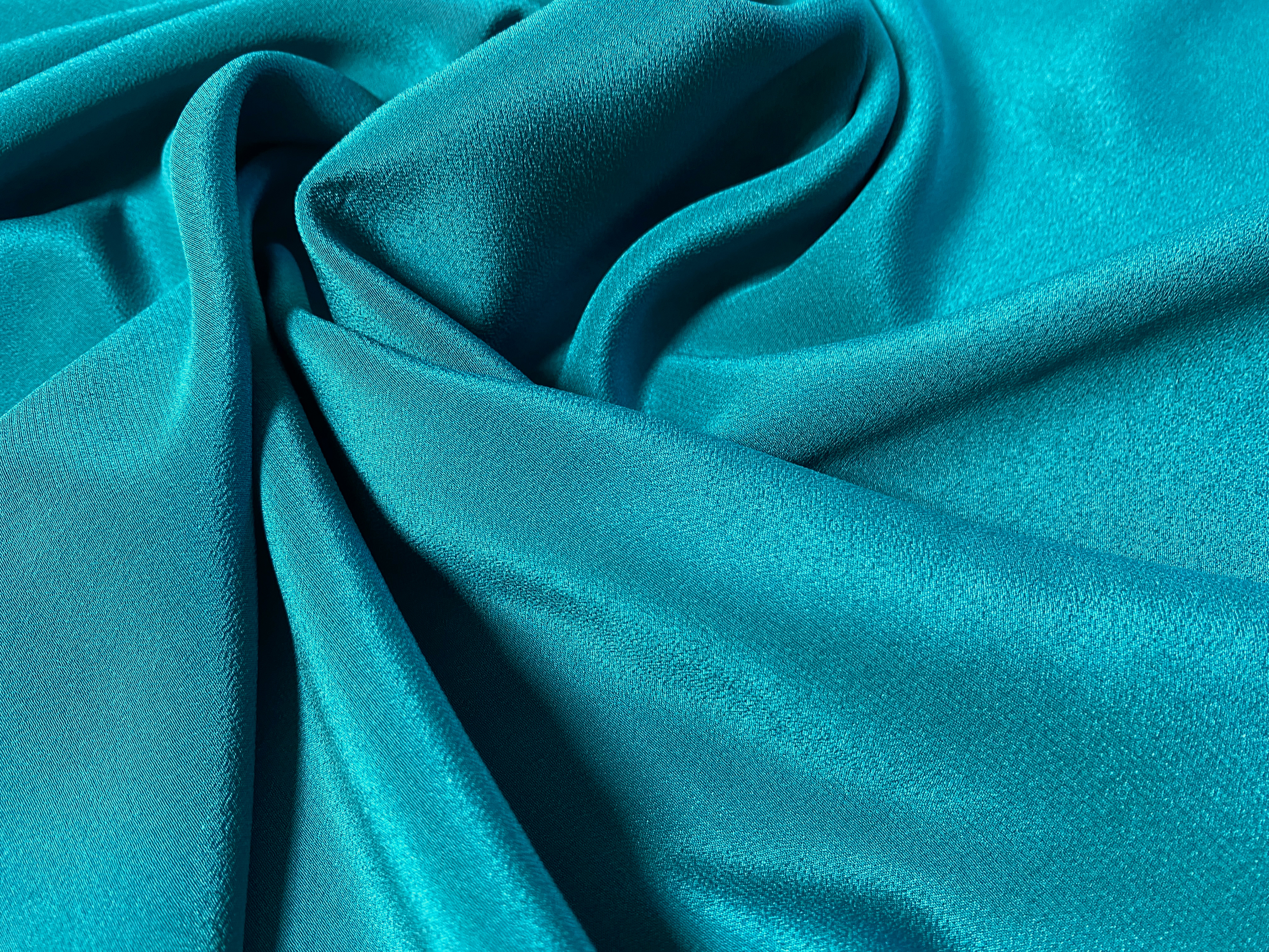 Seidencrepe blaugrün