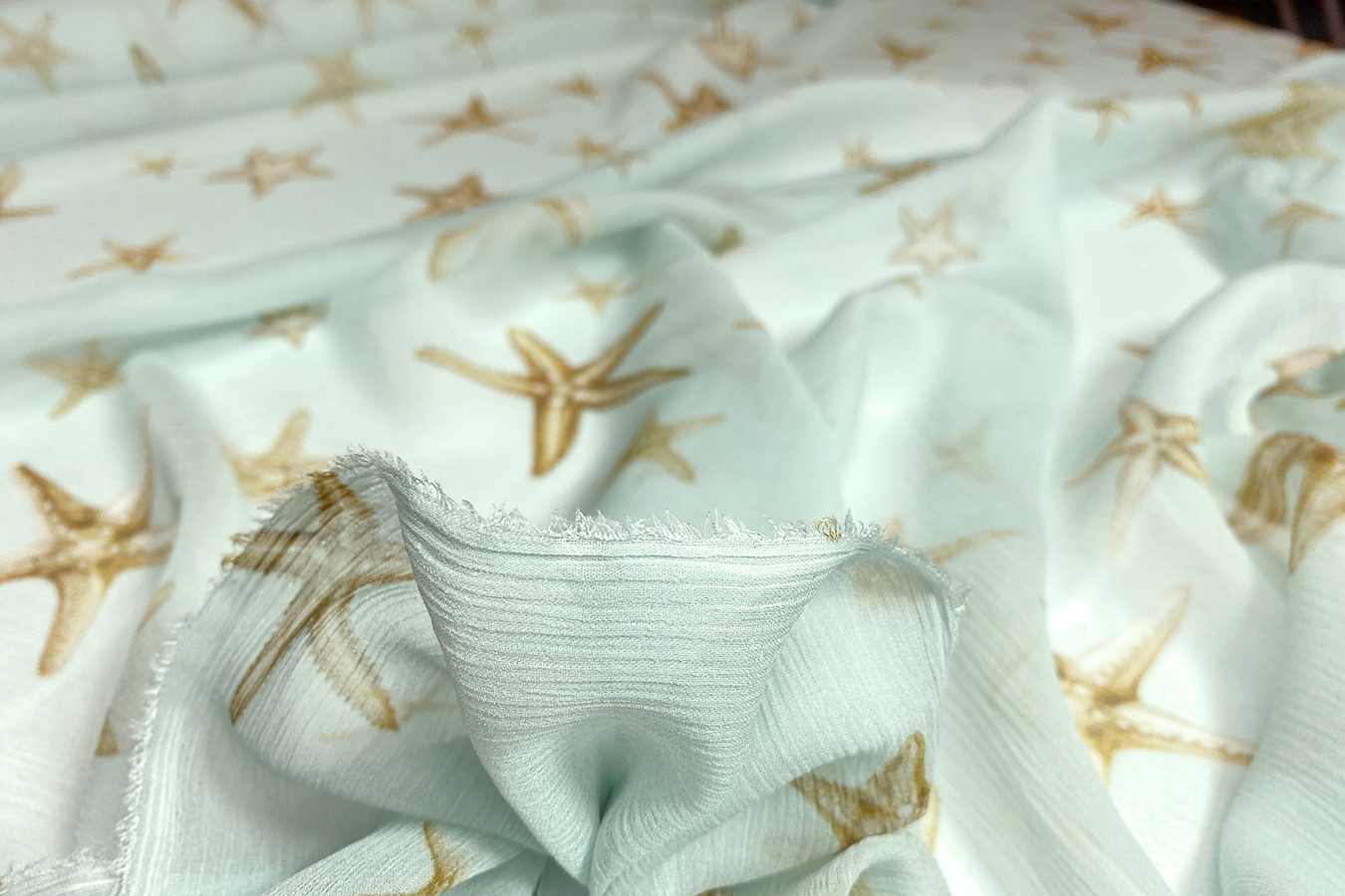 Seidenchiffon - Seesterne