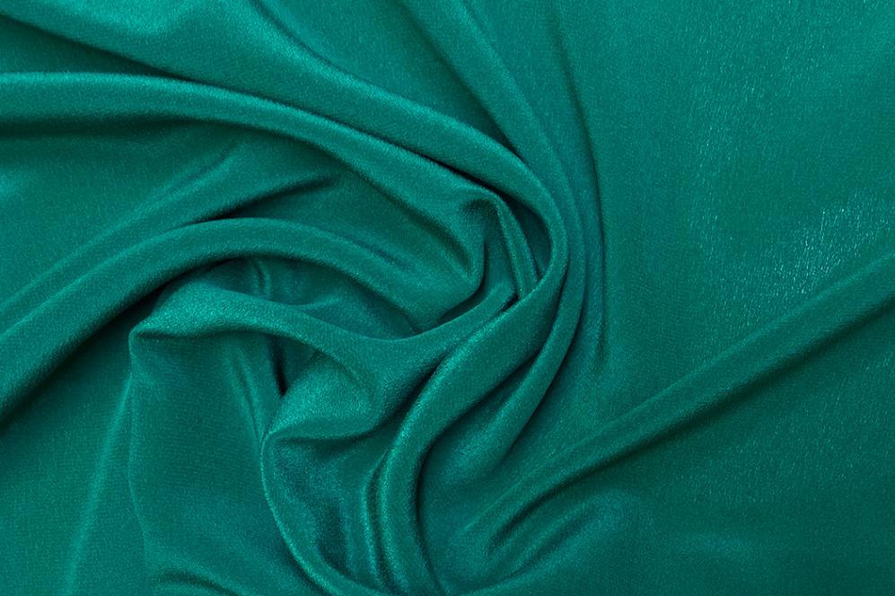 Feiner Seidencrêpe - smaragdgrün