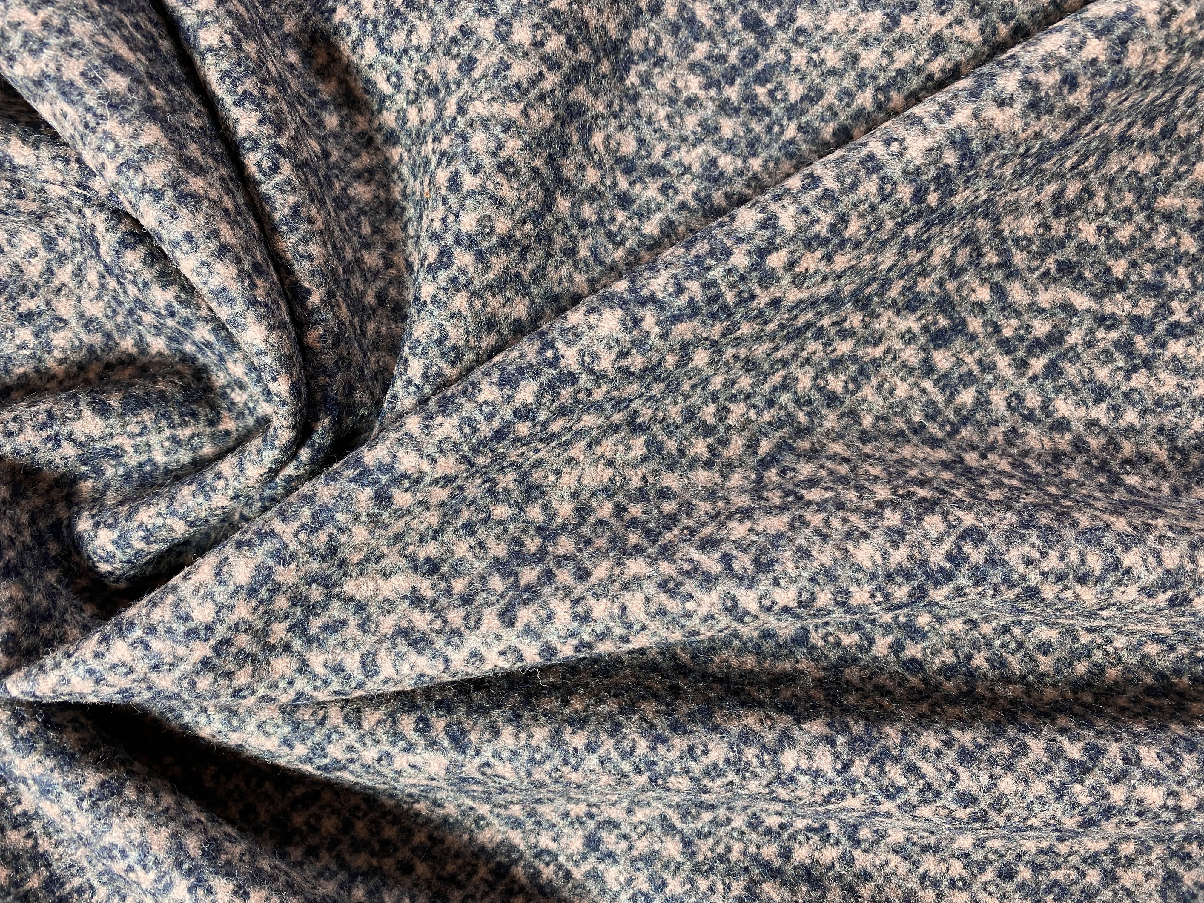 Alpaka mit Schurwolle dunkelblau-mode