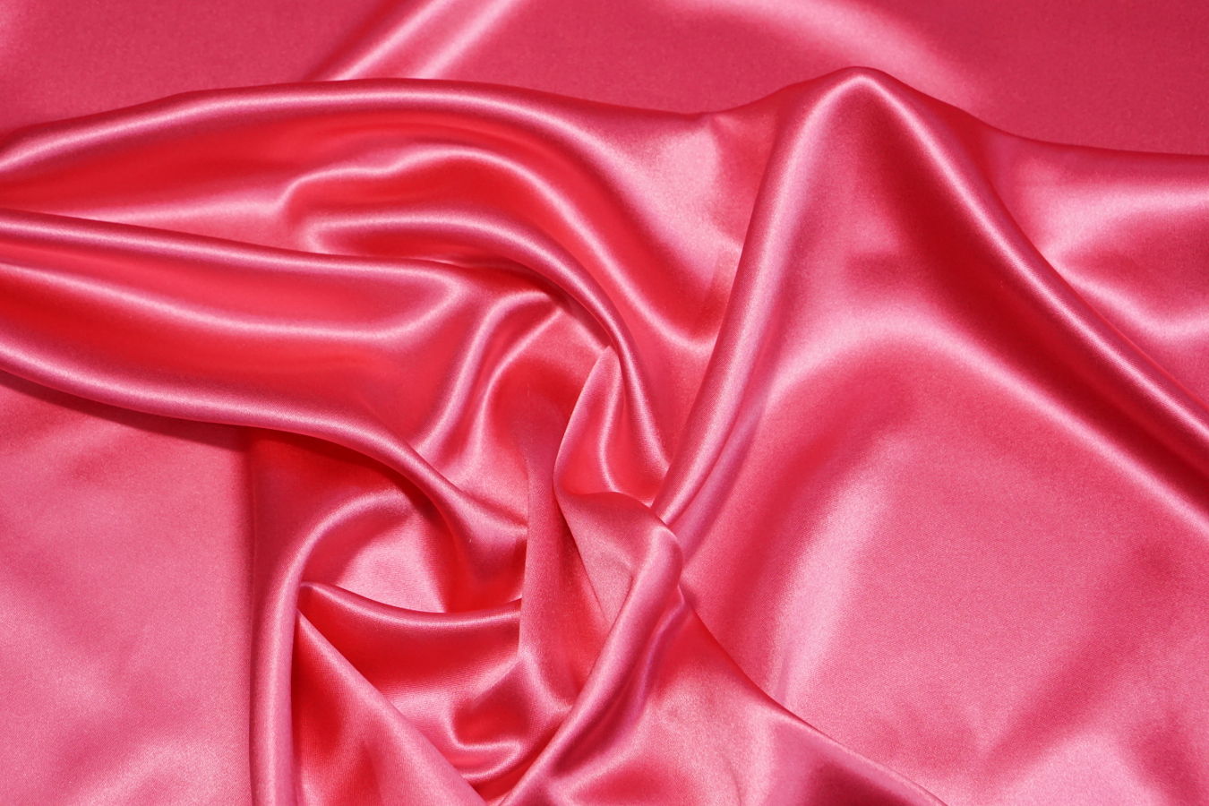 Schwerer Seidensatin - dunkelrosa