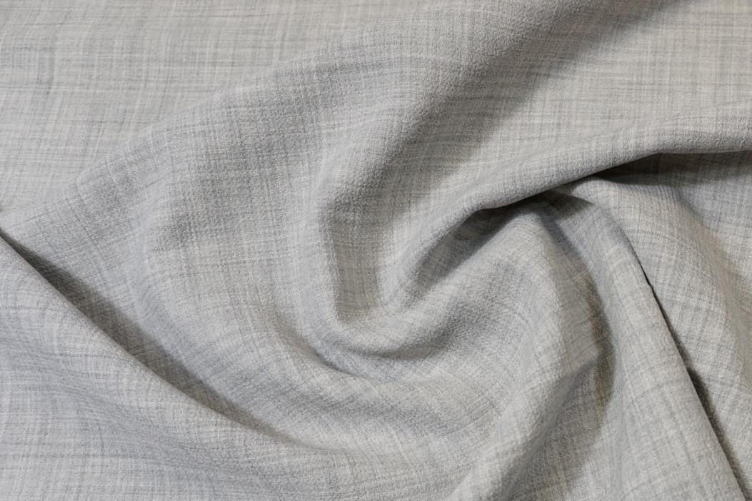 Schurwolle - Doppellagig, lichtgrau