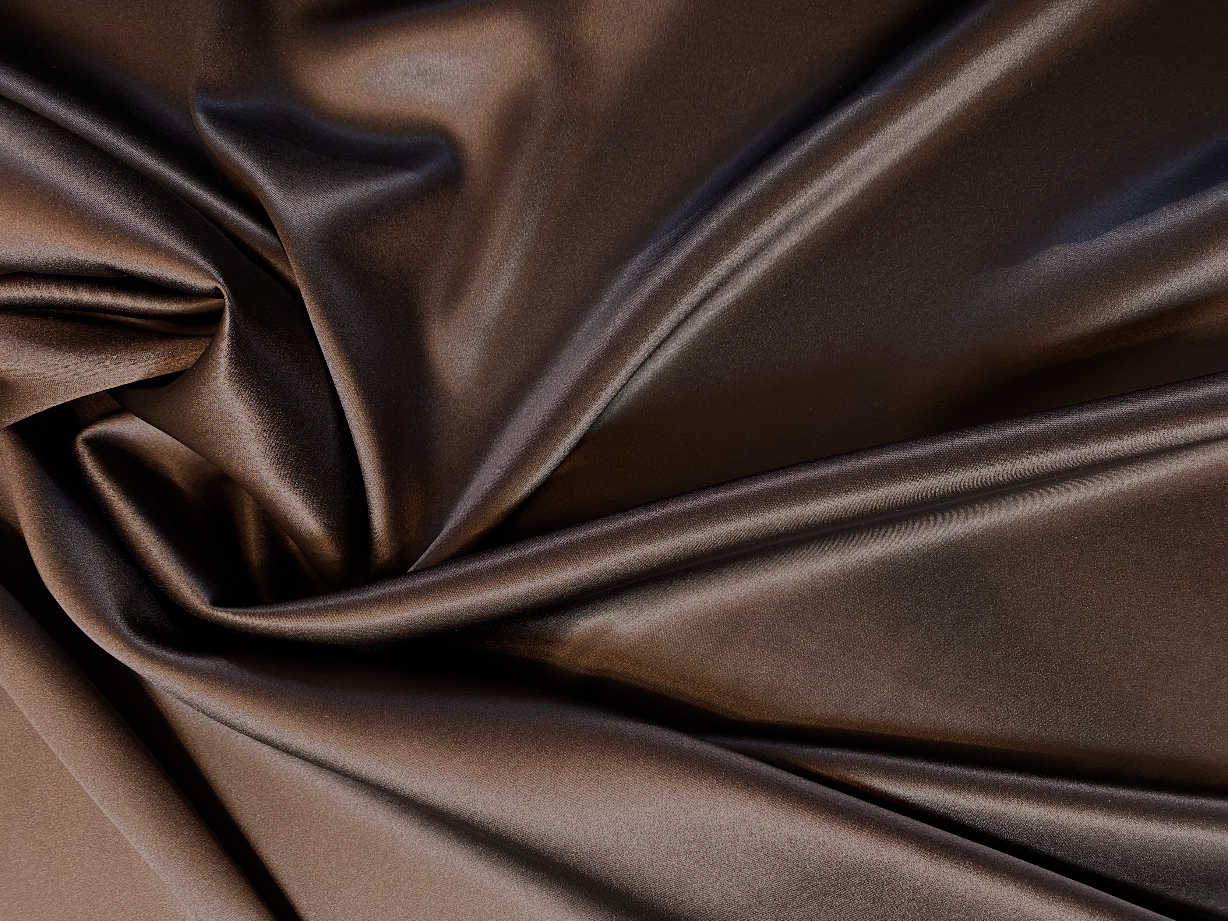 elastischer Satin dunkelbraun