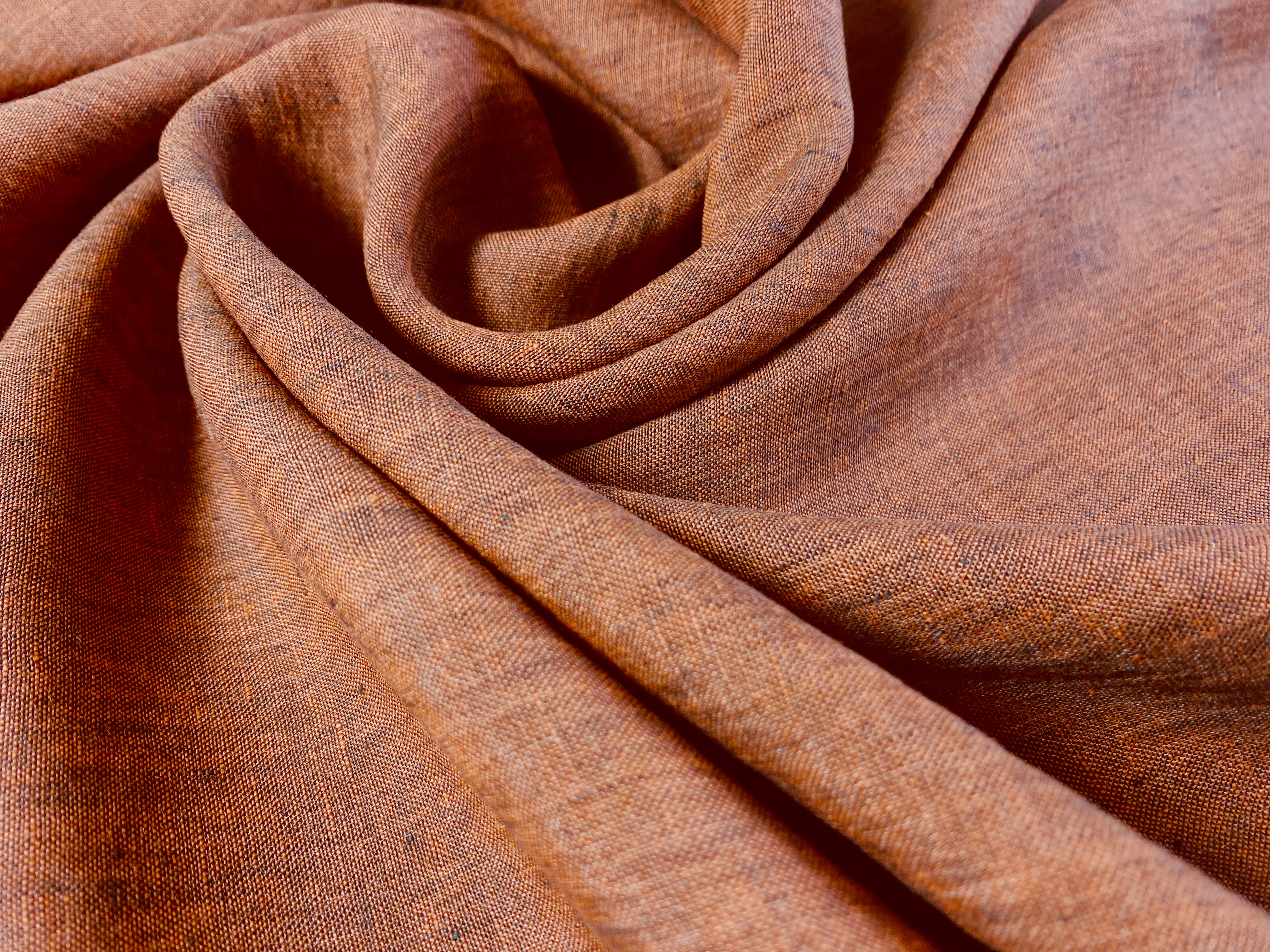 Leinen grau-orange