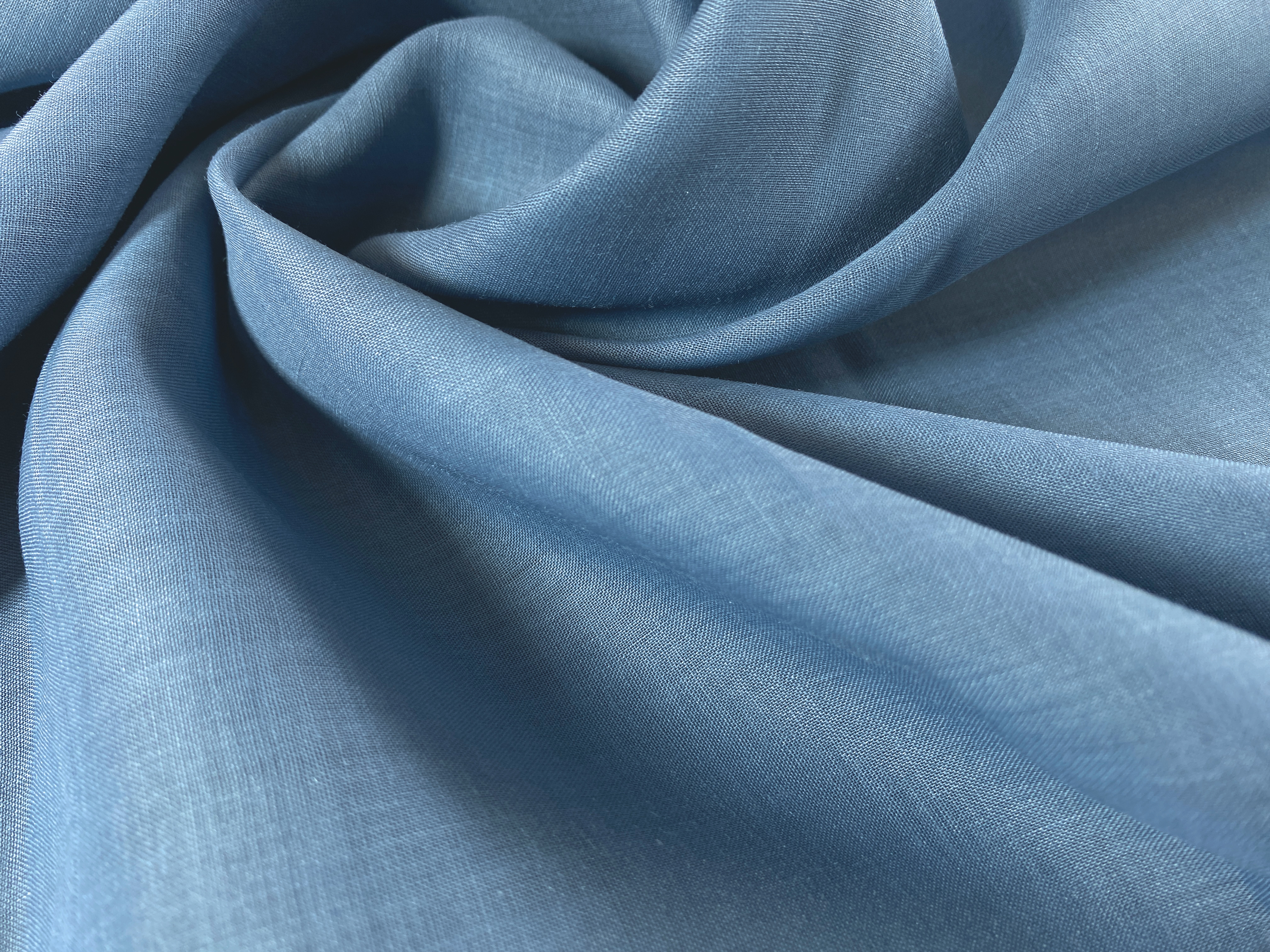 Feinleinen mittelblau