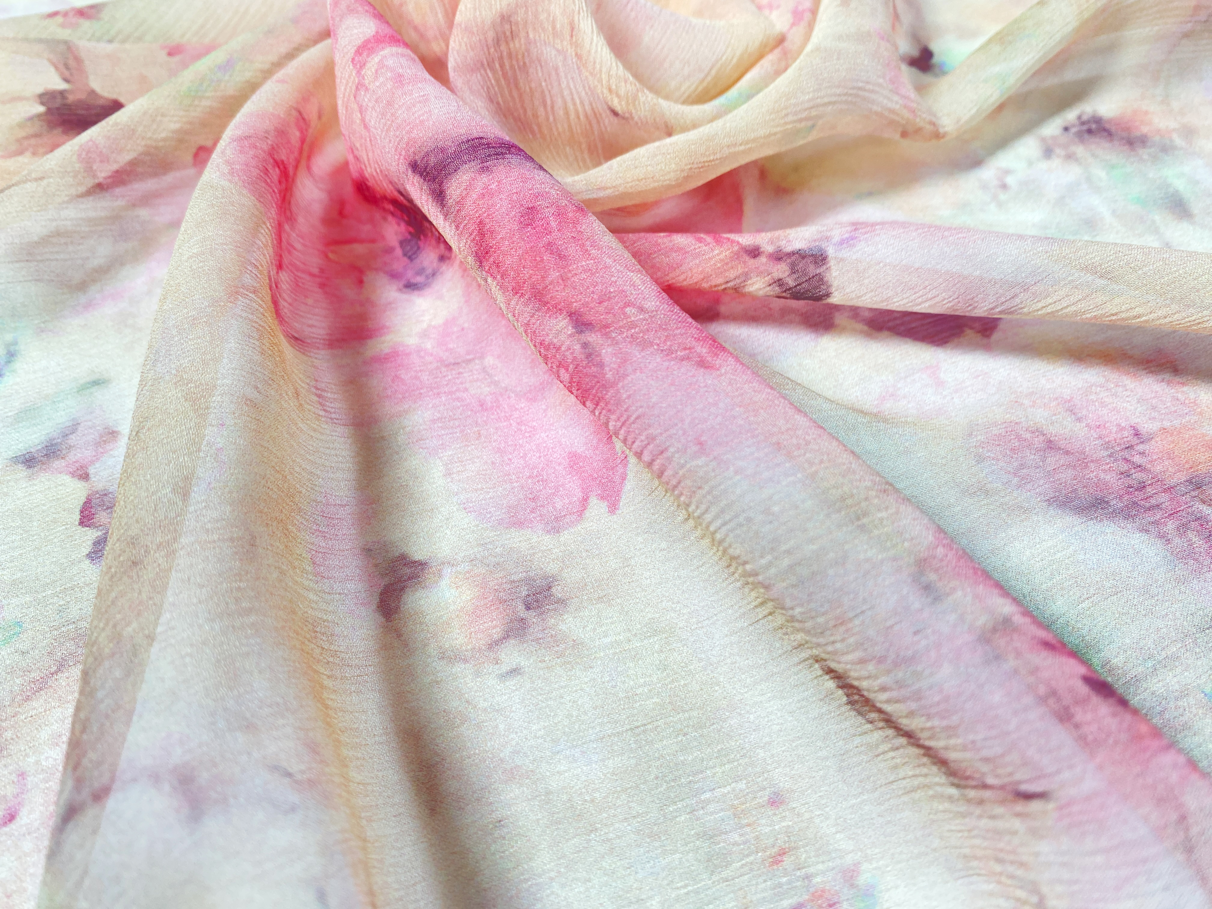 Seiden-Chiffon zarte Blumen