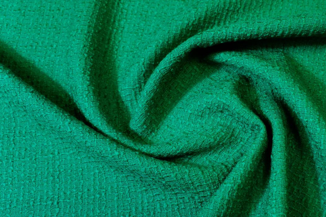 Bouclé - smaragdgrün