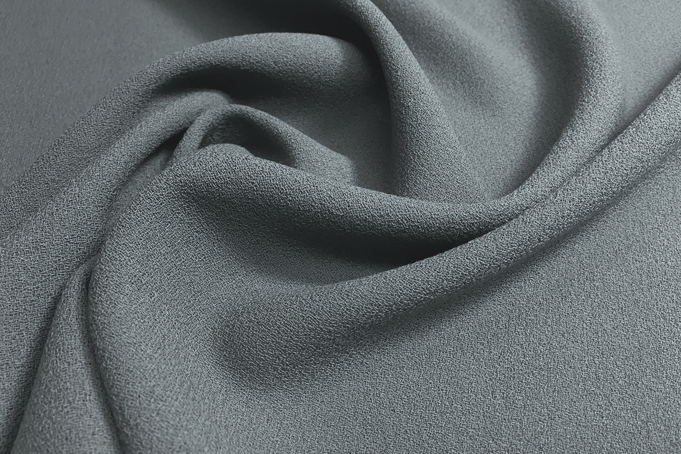 Schurwollcrêpe - steingrau