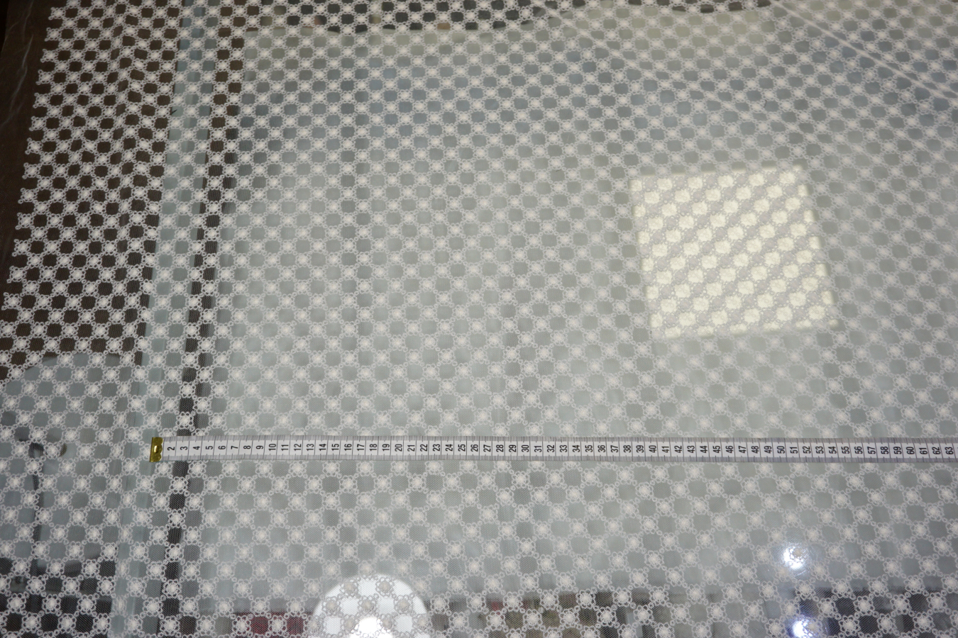 Bestickter Tüll - creme