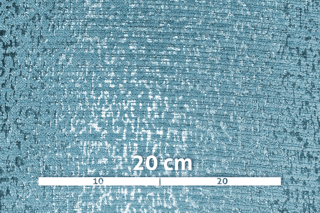 Brokat - himmelblau mit silber