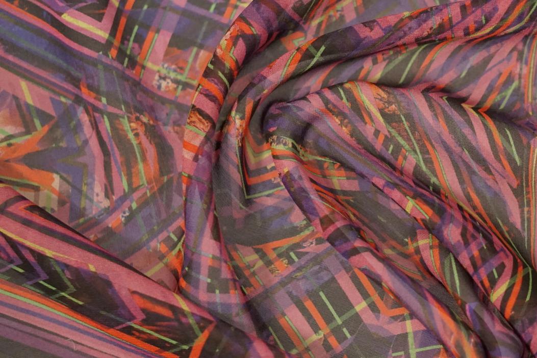 Chiffon - Zackenmotiv