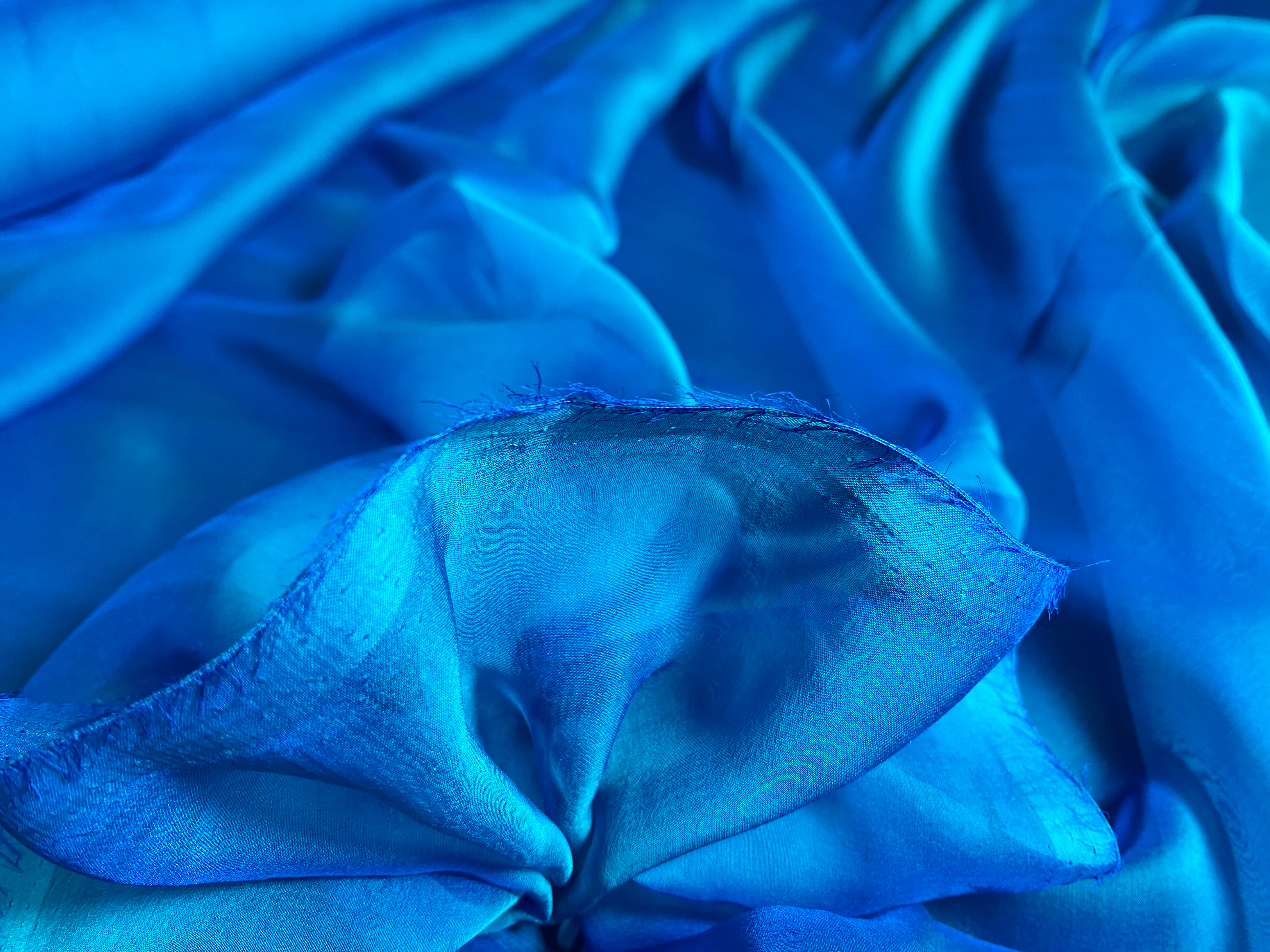 changierender Chiffon türkis-blau