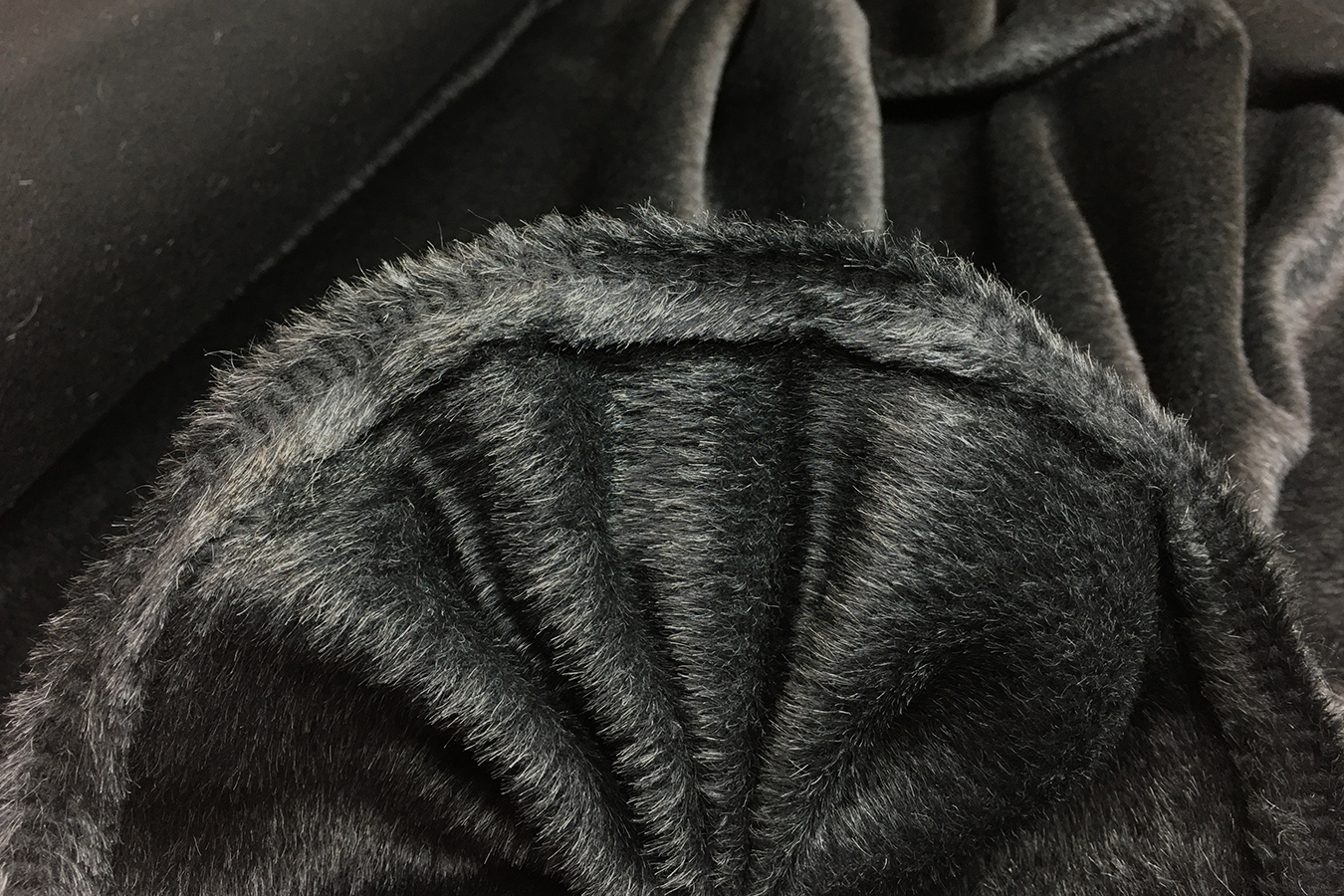 Mohairmischung - silberner Flor