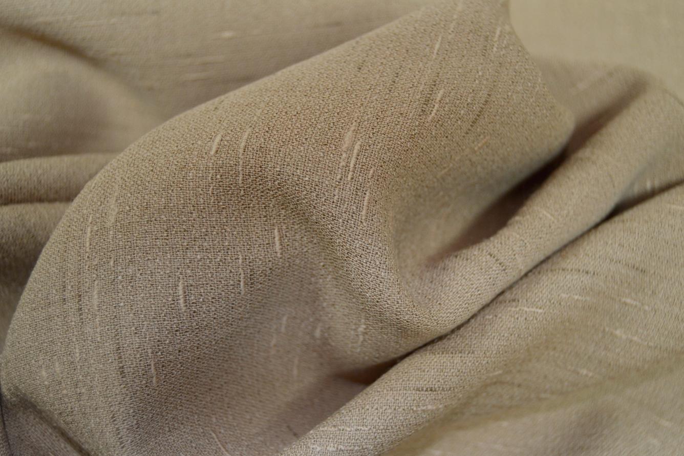 strukturierte Schurwolle - kamelfarben