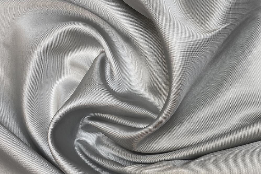 Sergefutter - silbergrau