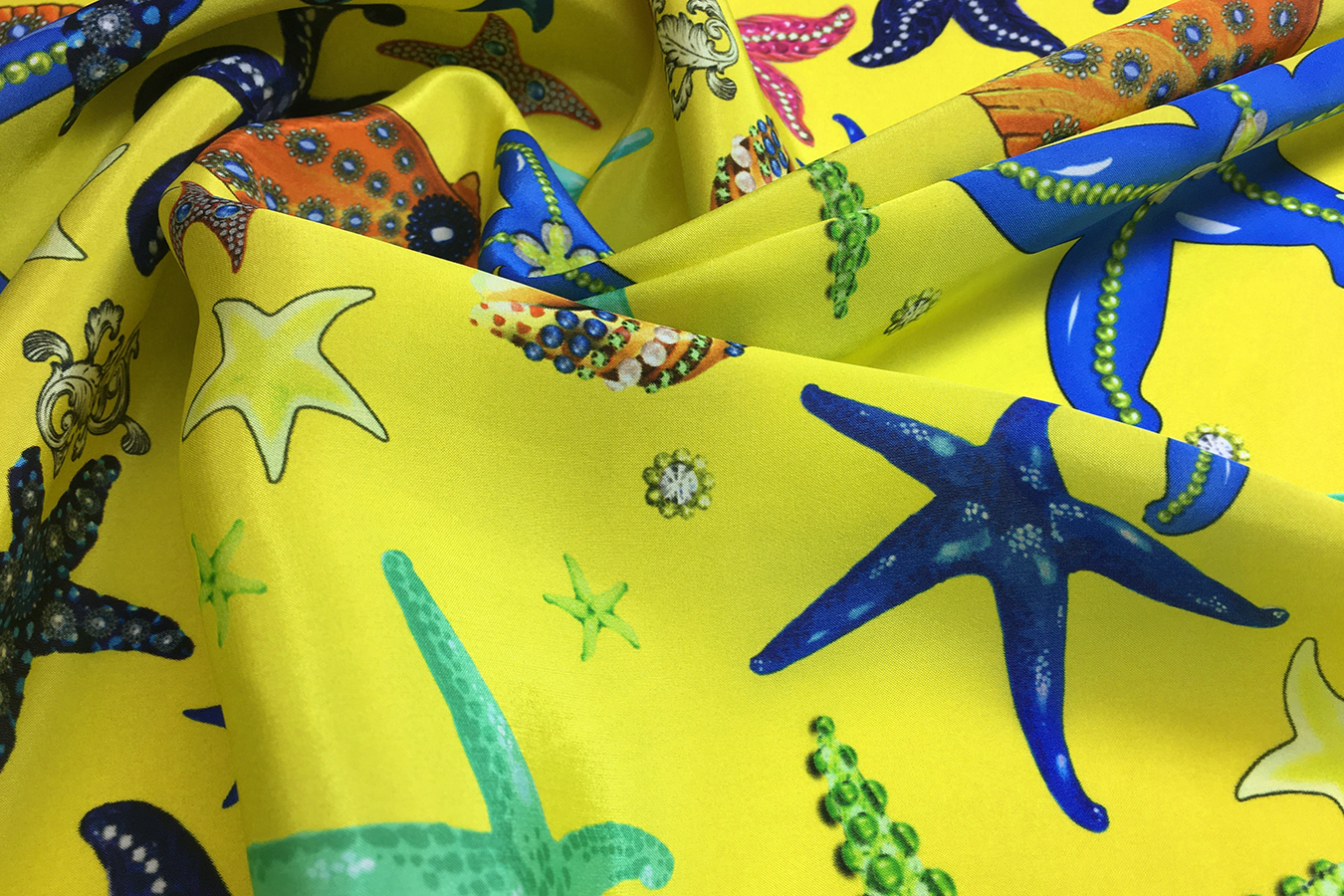 Seidentaft - Seesterne