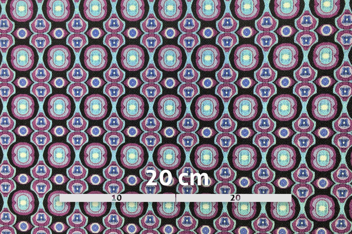 Schurwollstretch - geometrisches Muster