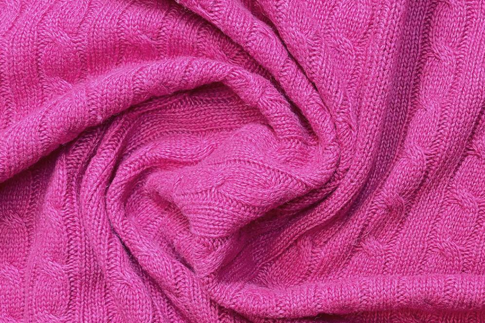 Zopfmusterstrickware - pink