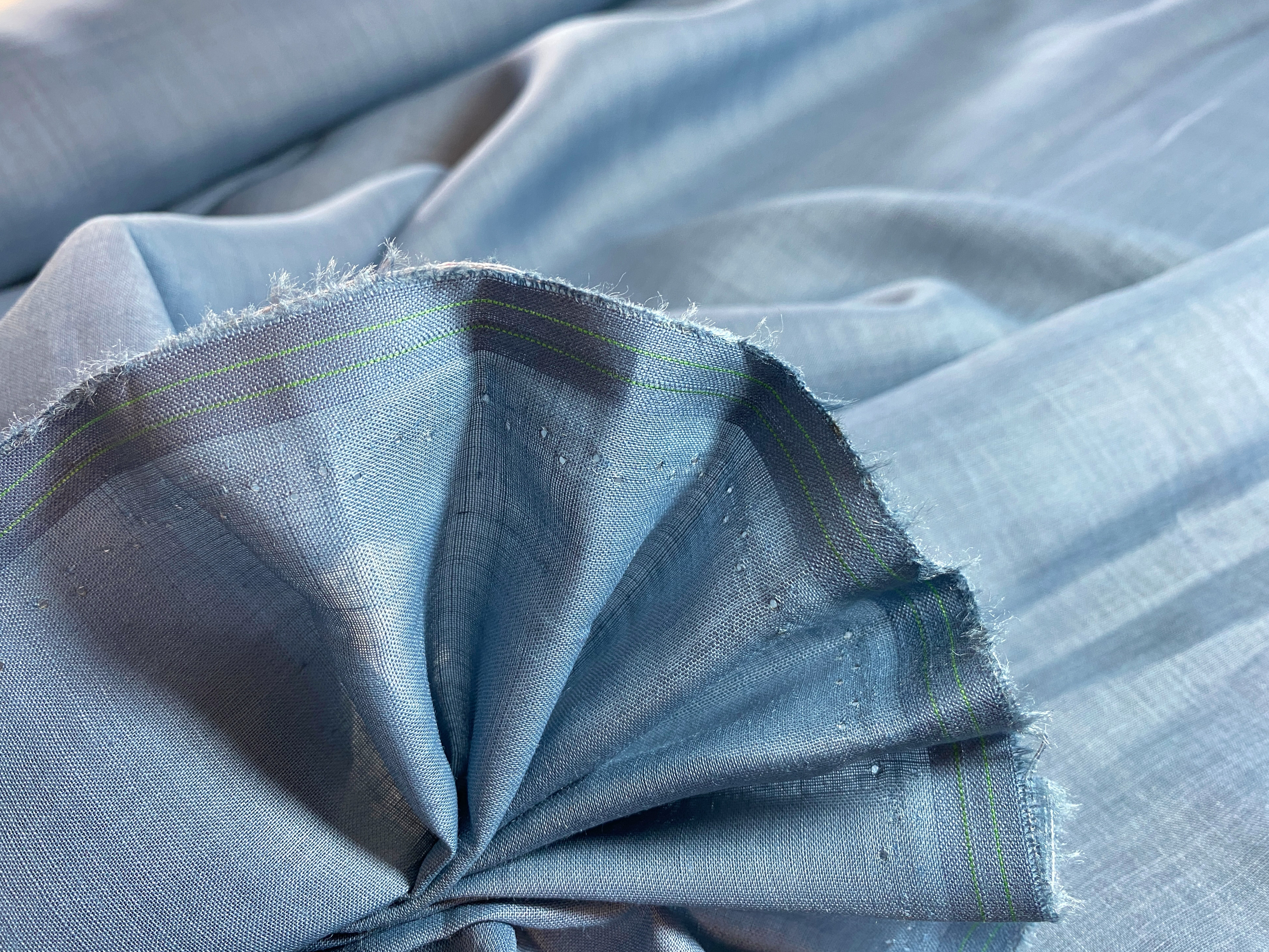 Feinleinen mittelblau