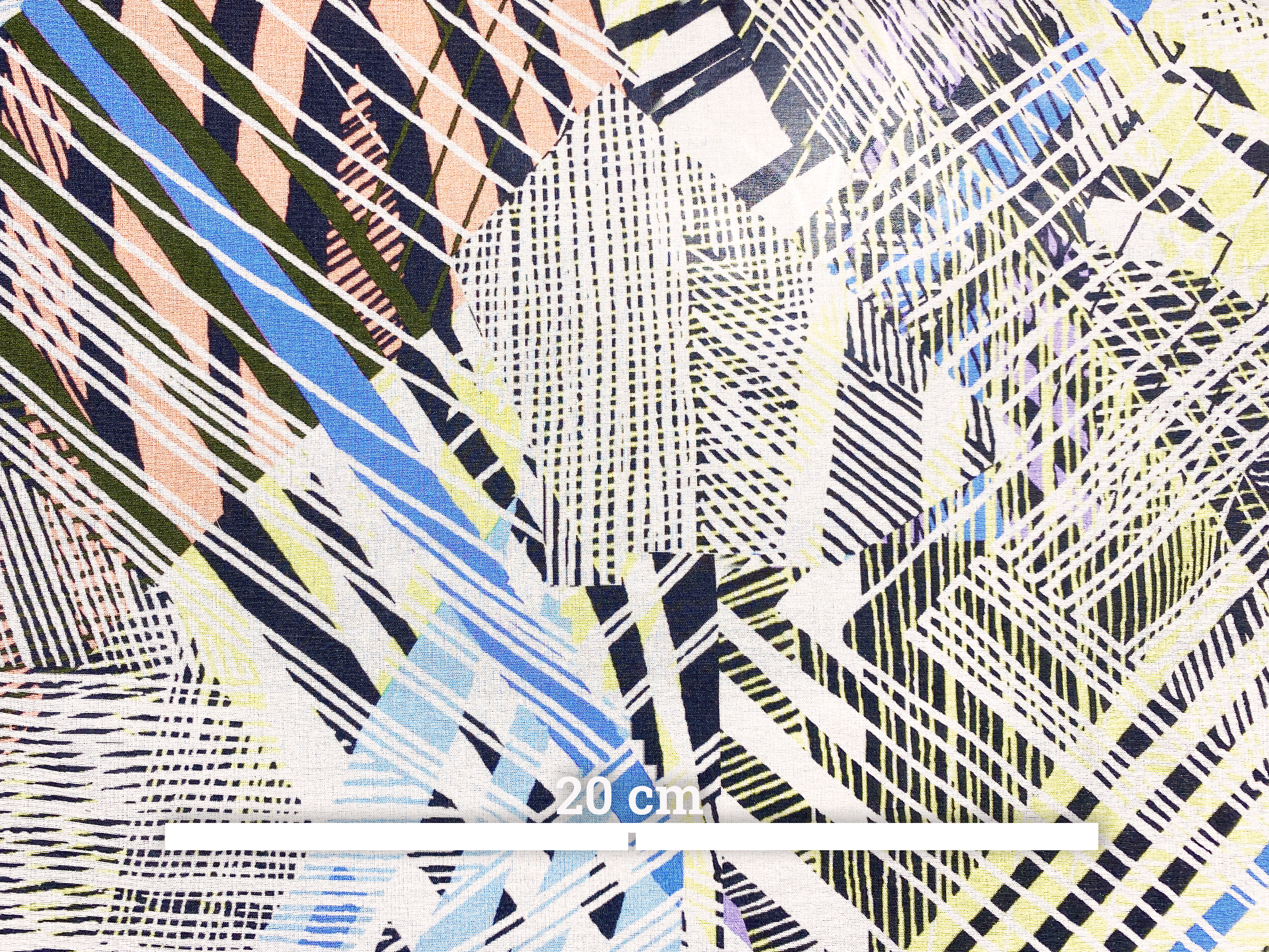 elastischer Chiffon abstraktes Muster