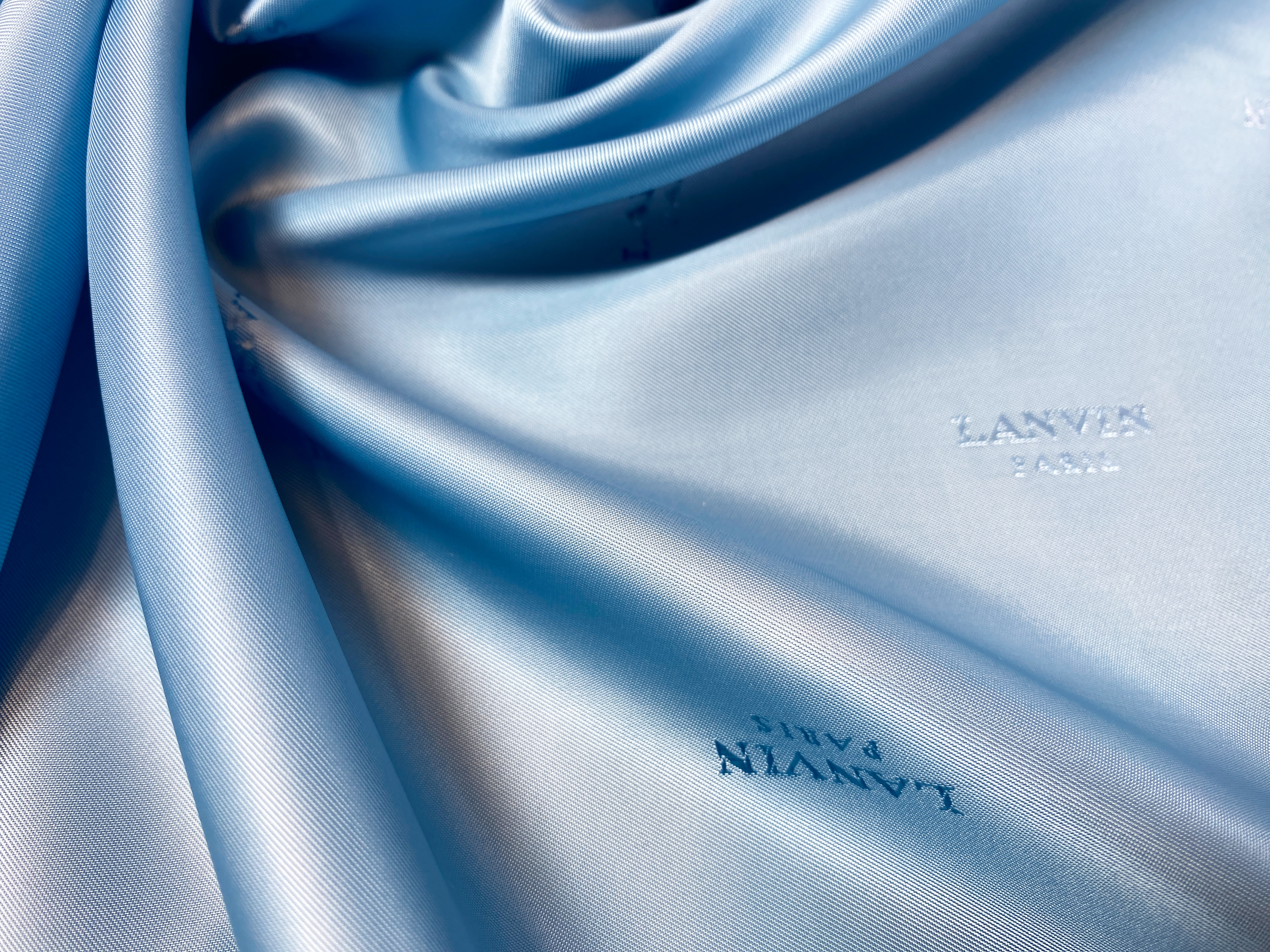 Jacquardfutter hellblau