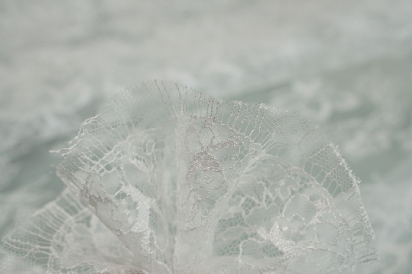 Viskose - weiße Spitze