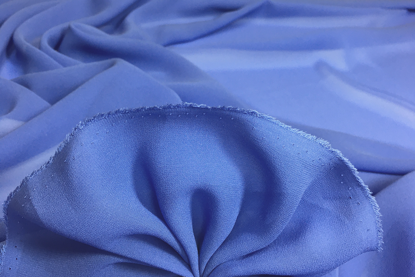 Seidengeorgette - violettblau