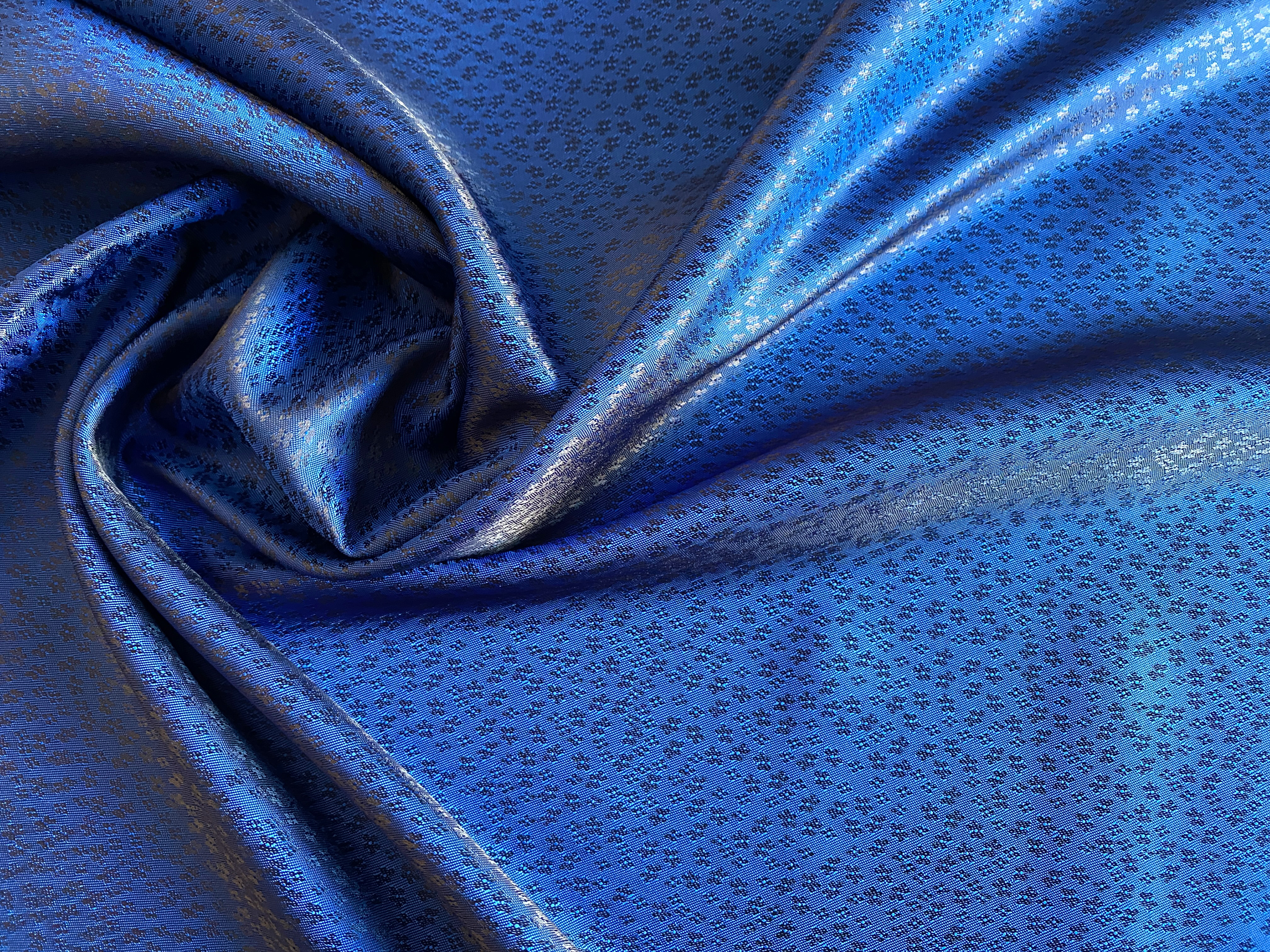 Jacquardfutter königsblau
