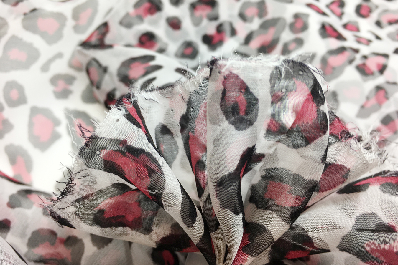 Seidenchiffon - bunt gestreift