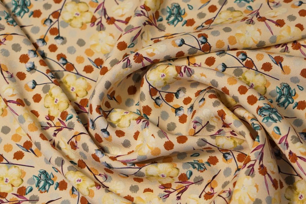 Seidencrepe bedruckt