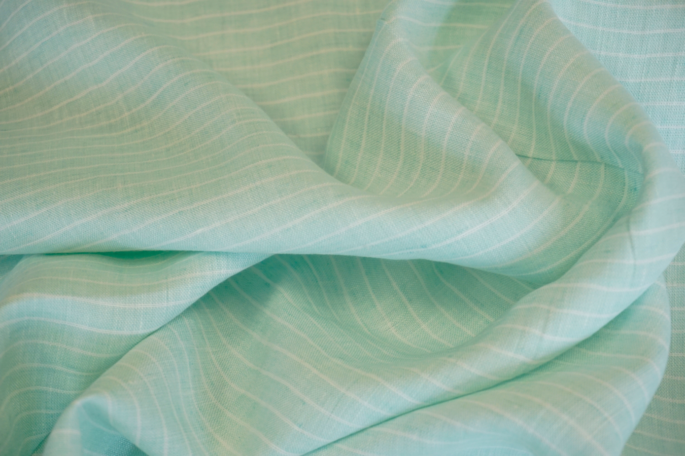 Leinen - mint gestreift