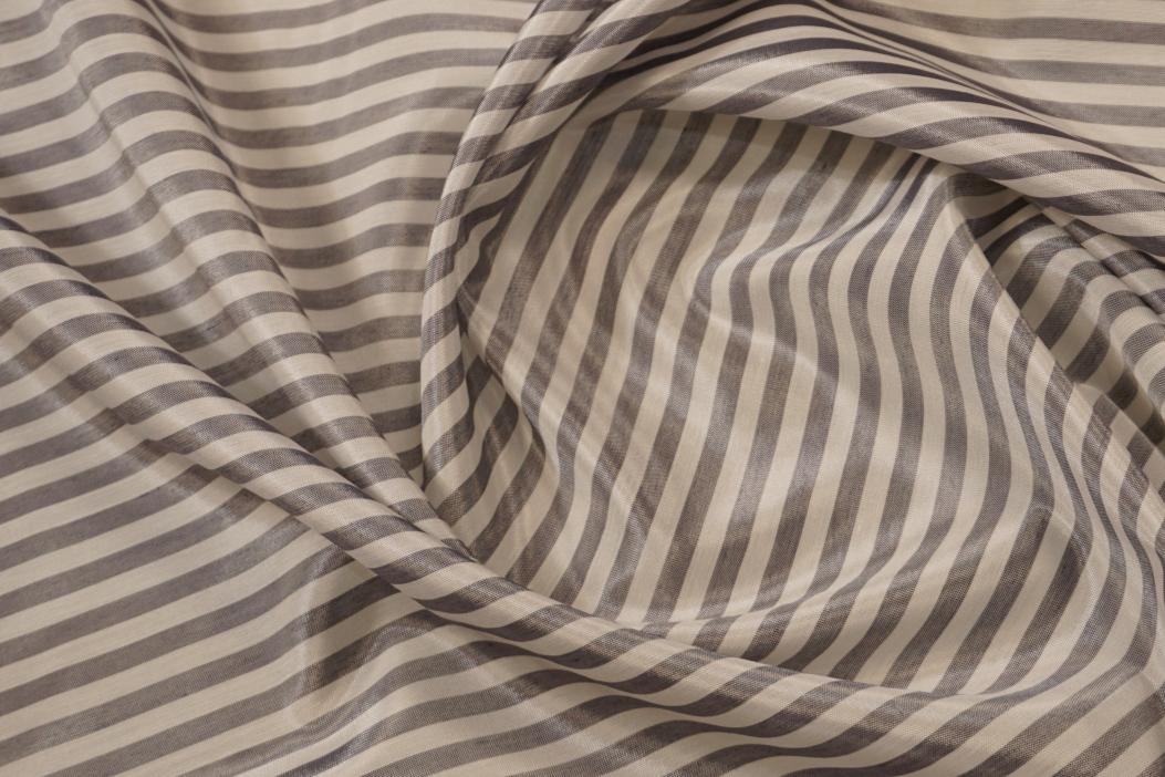 Viskose mit Baumwolle - weiß/blau