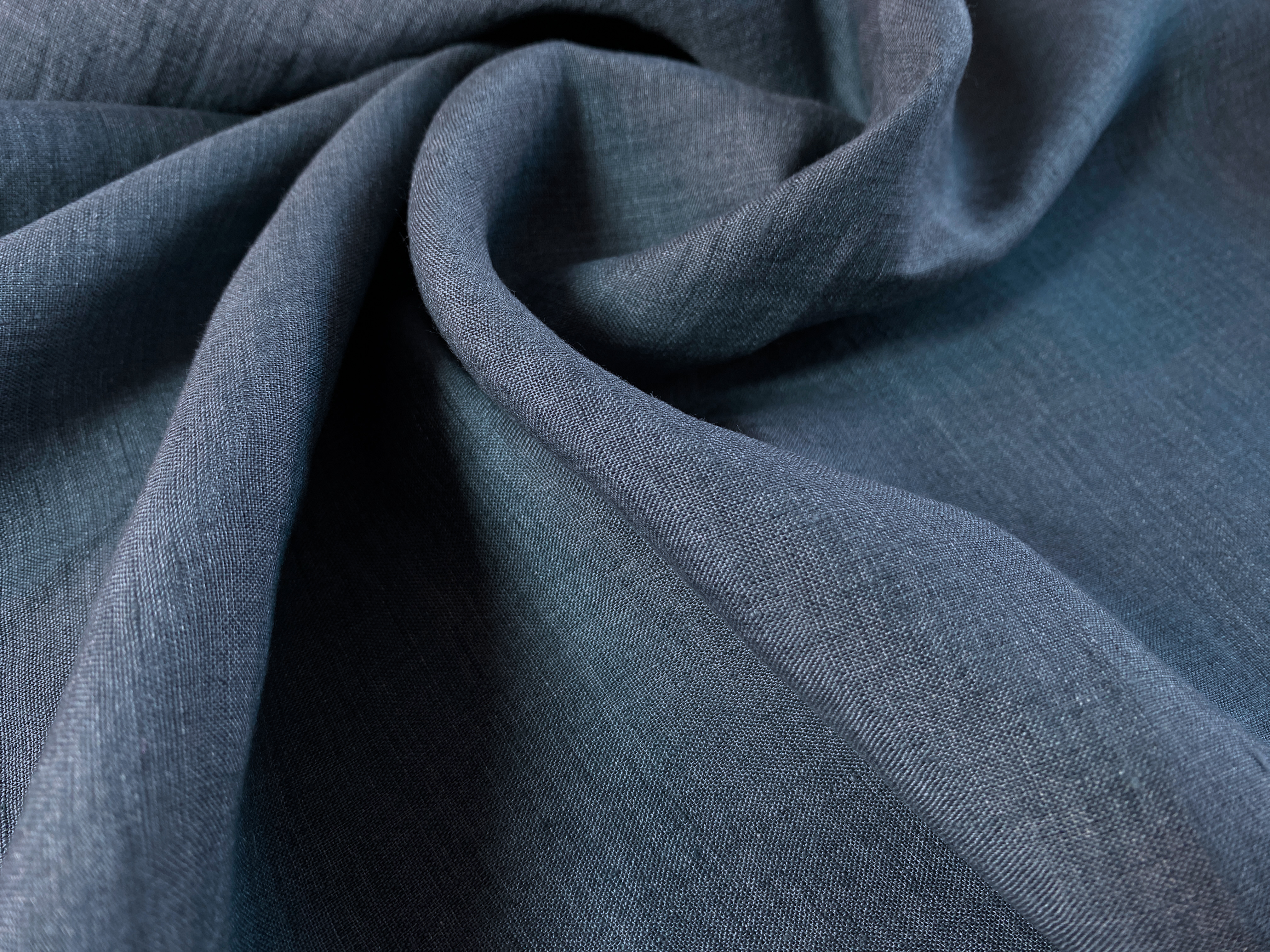 feines Leinen jeansblau
