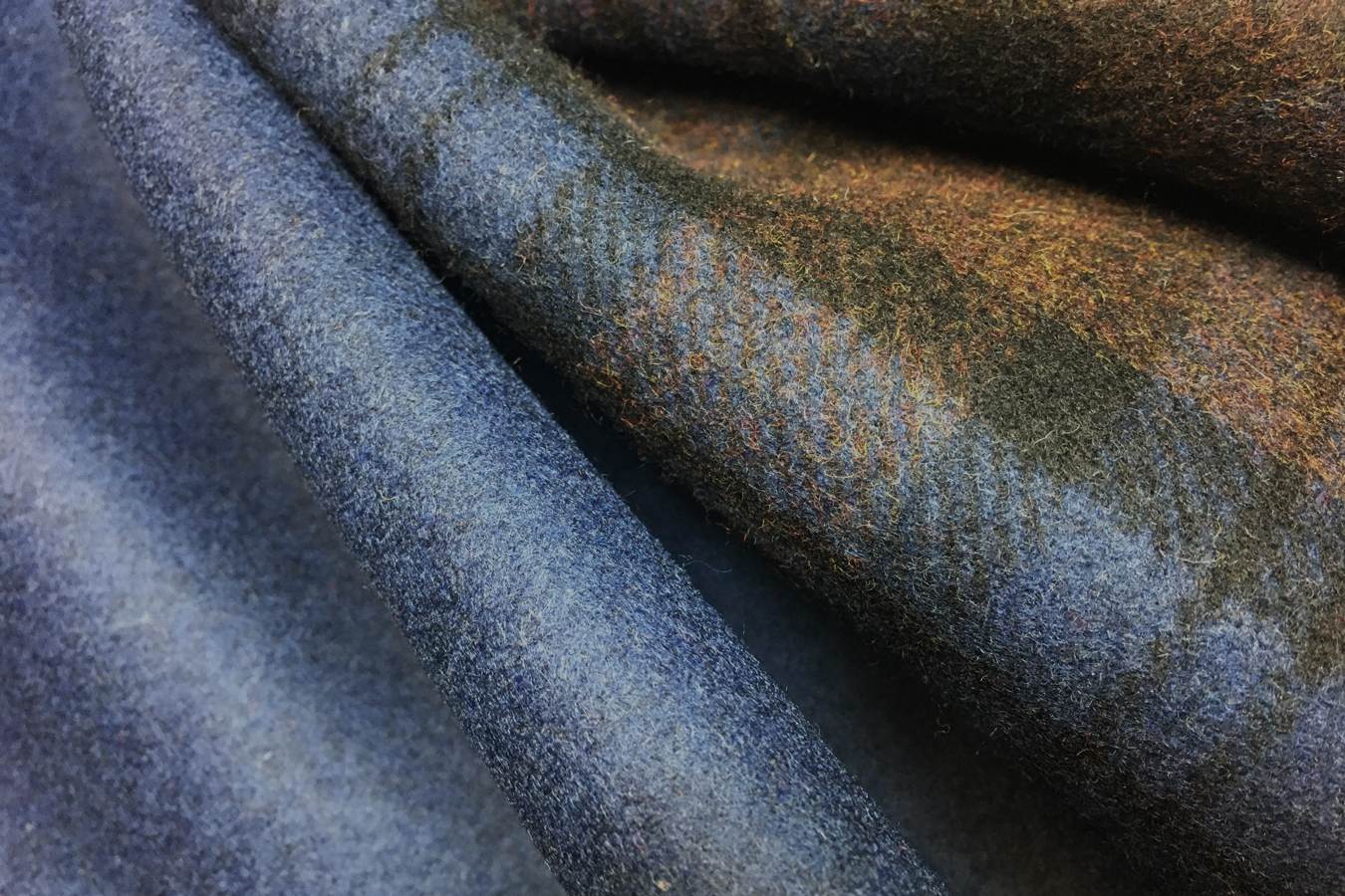 Doppelseitige Mantelware - kariert