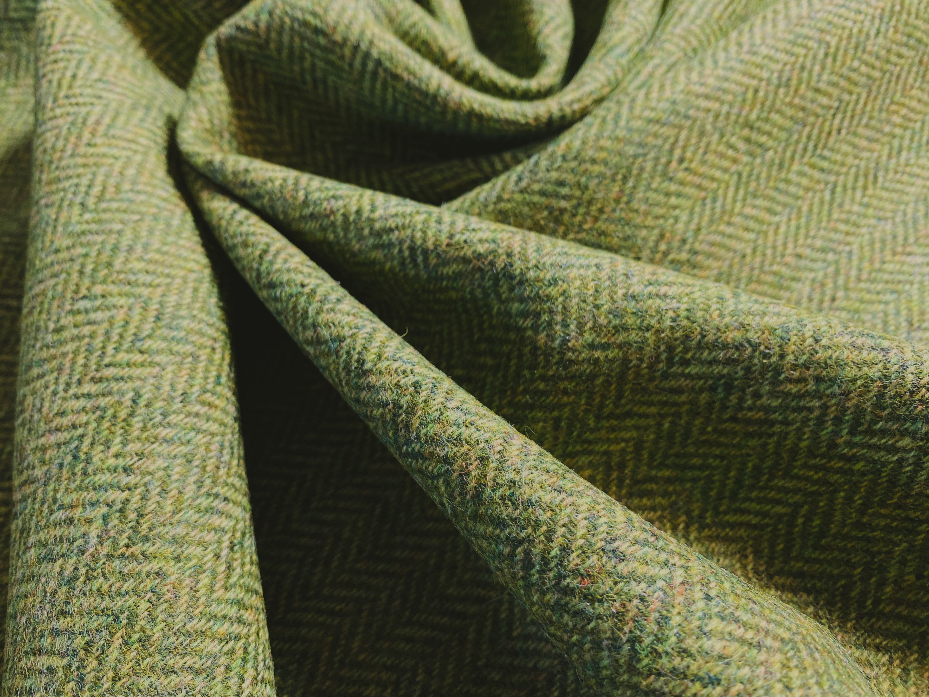 Fischgrat grünmeliert