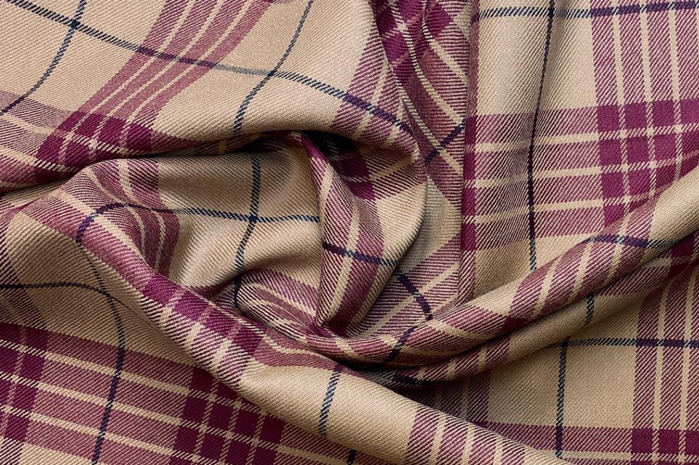 Schurwolle - Karomuster