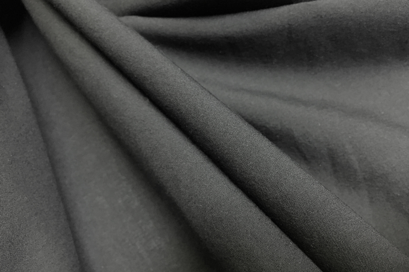 Baumwollbatist - tiefschwarz