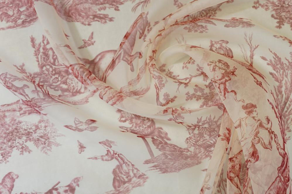 Seidenorganza - Toile de Jouy