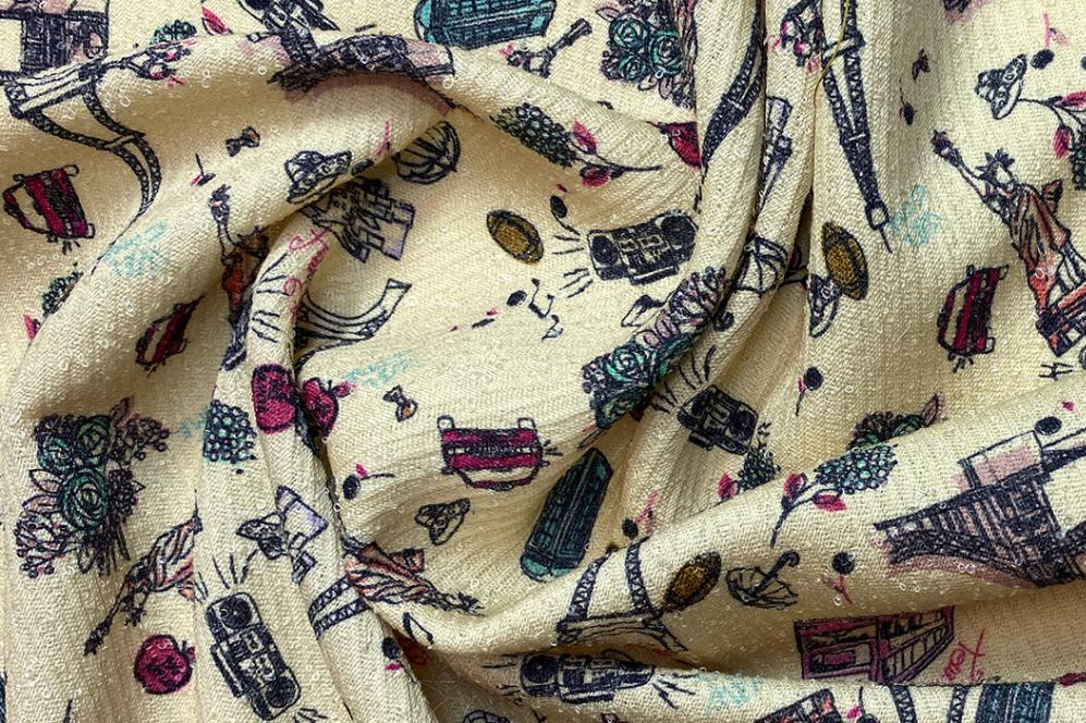 Retro Schurwolle - hellgelb