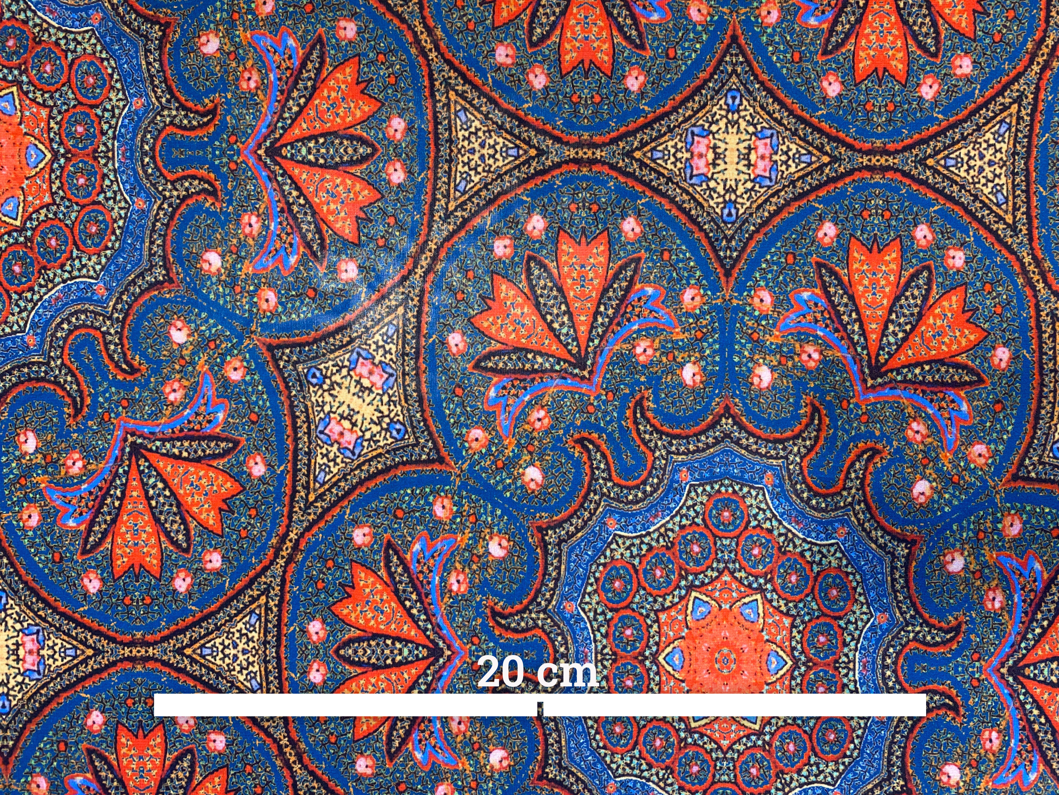 elastischer Crepe mit Orientmuster