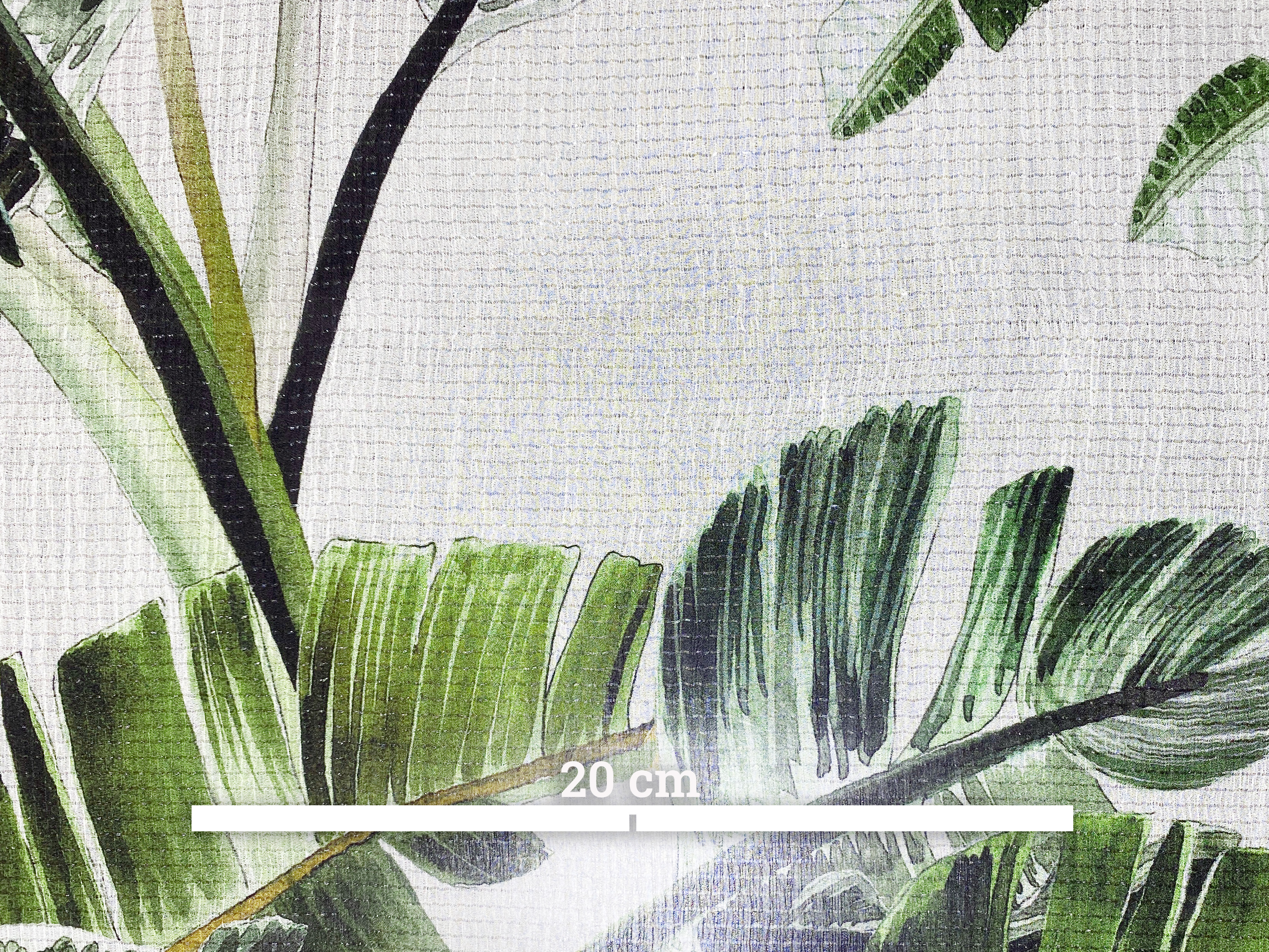 Chiffon Palmblätter mit Glitzer