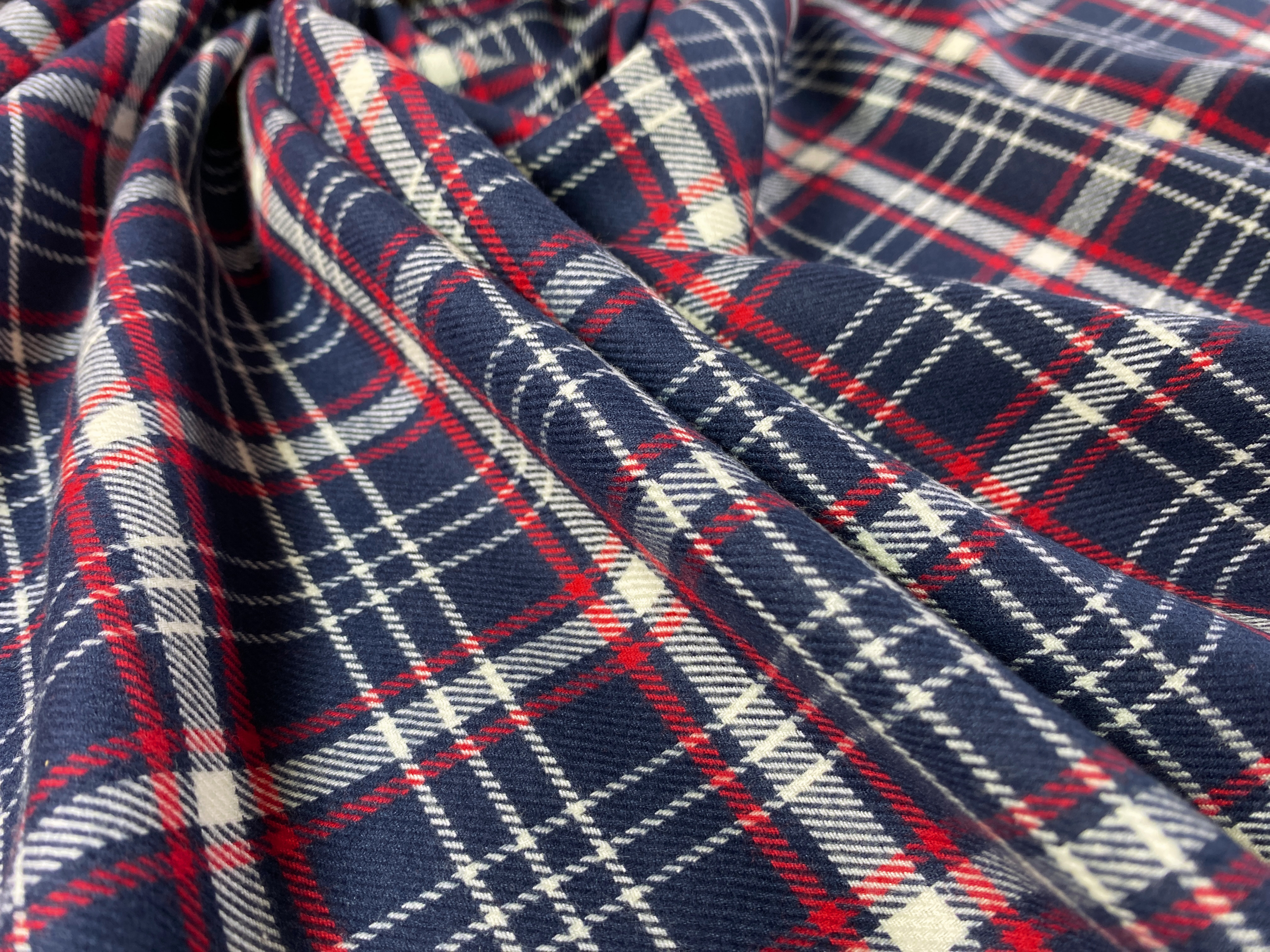 Flanell blau-rot-weiß