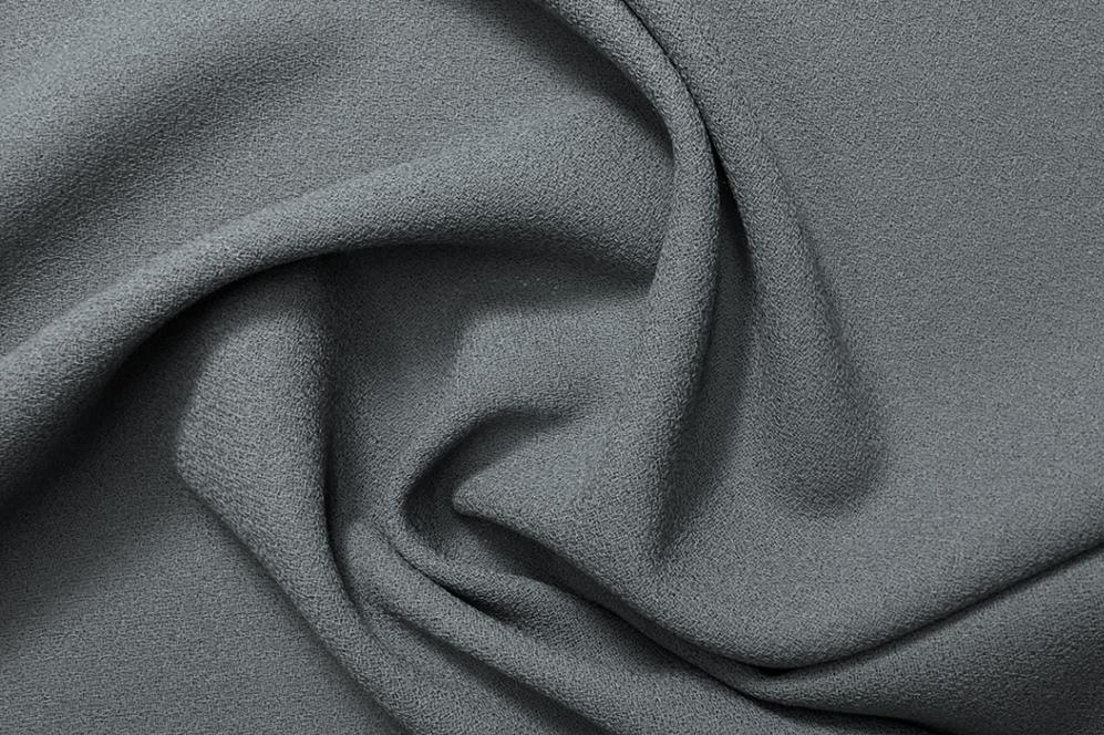 Schurwollcrêpe - steingrau