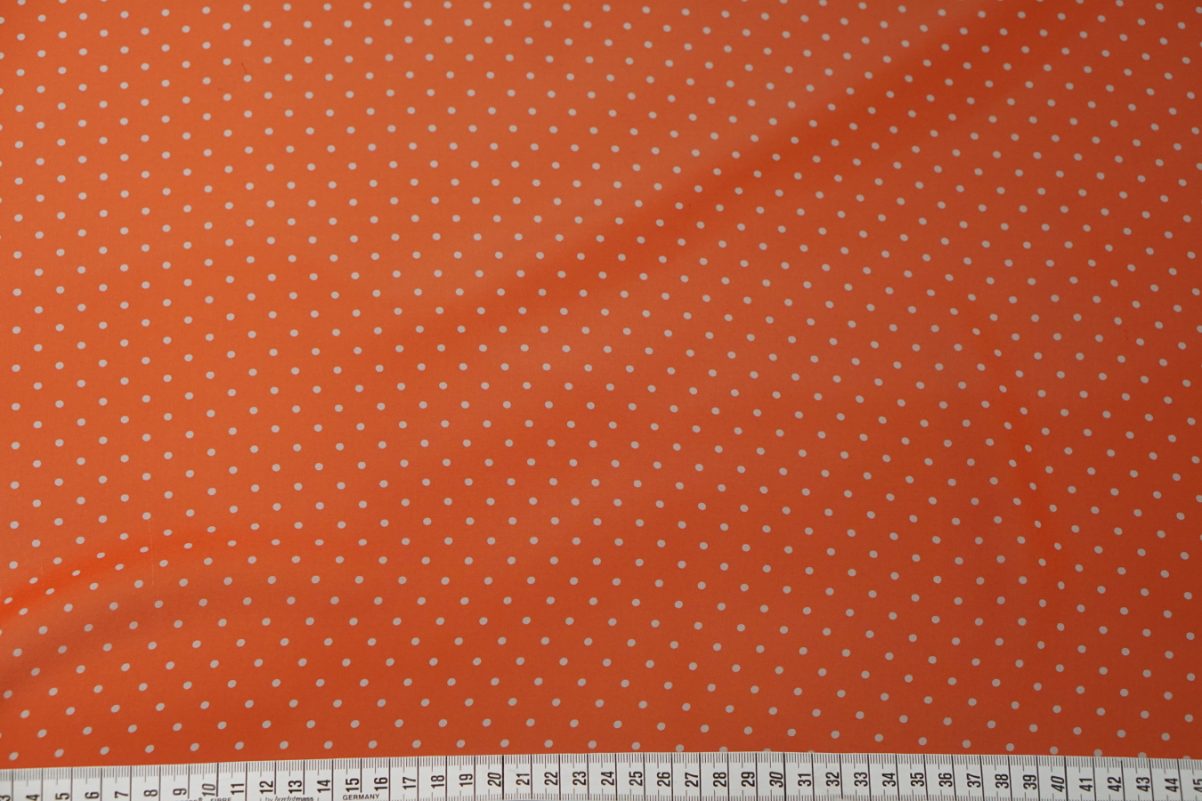 Chiffon - weiße Punkte auf rot