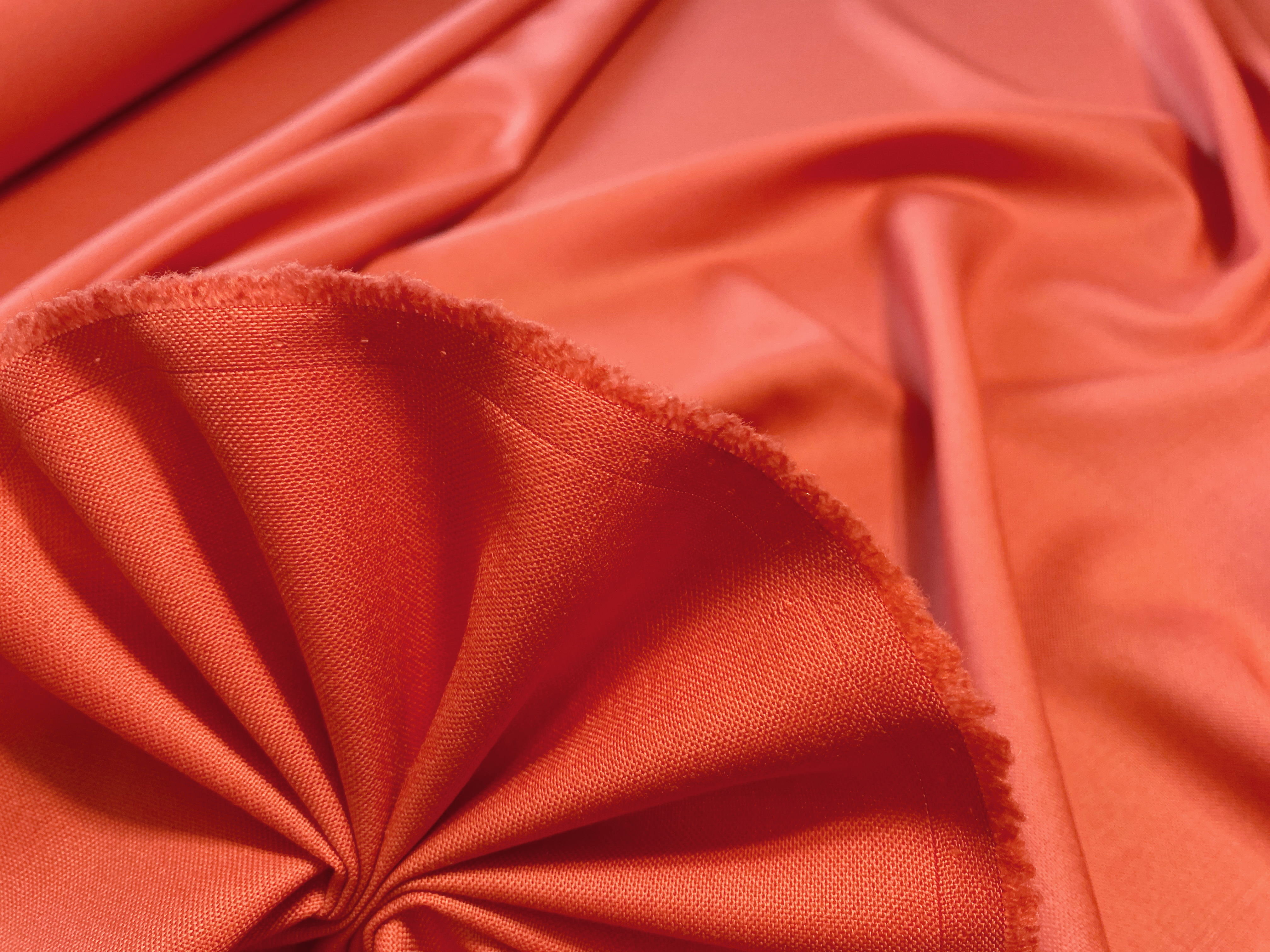 Merino-Schurwolle korallenfarbig