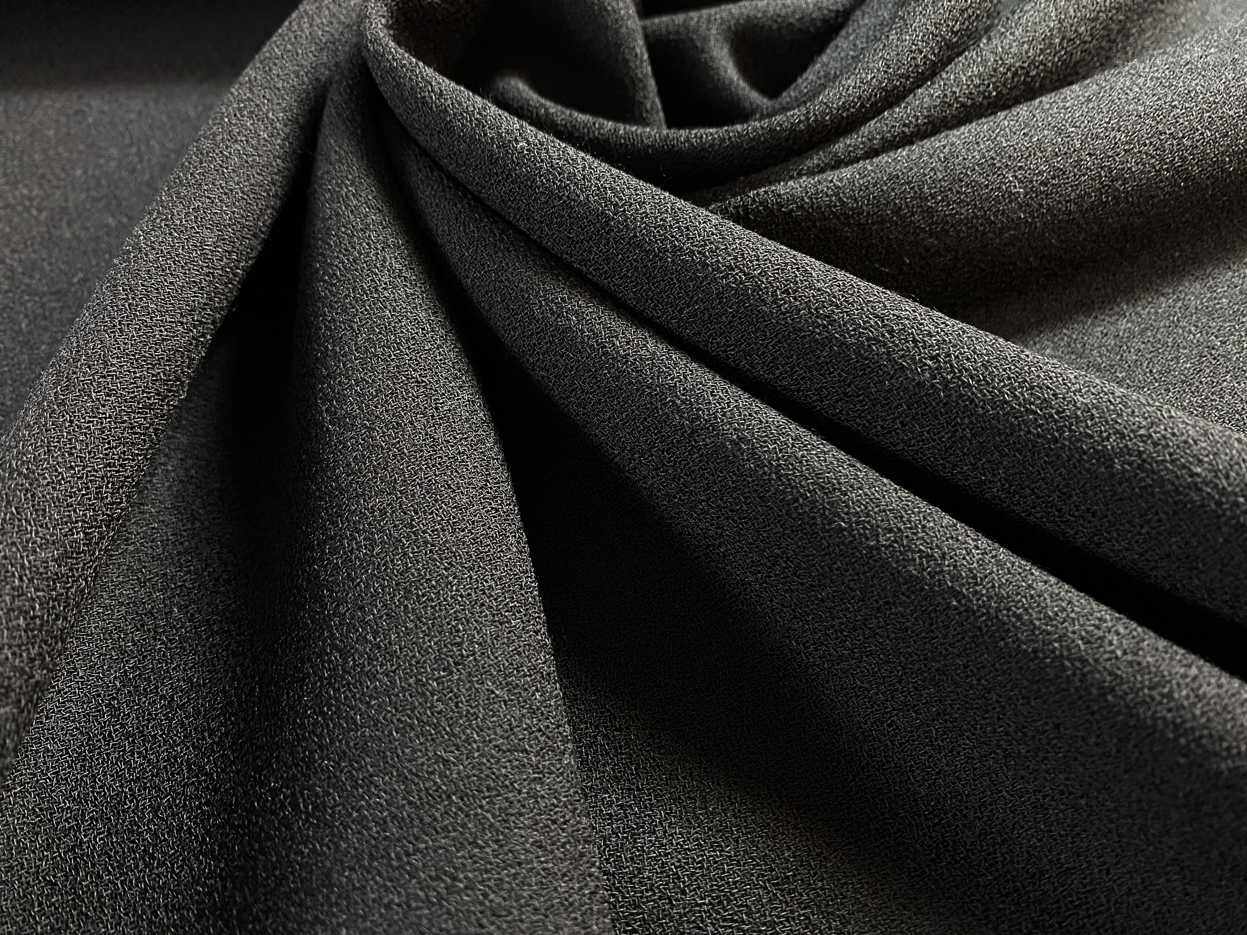 Wollcrepe schwarz