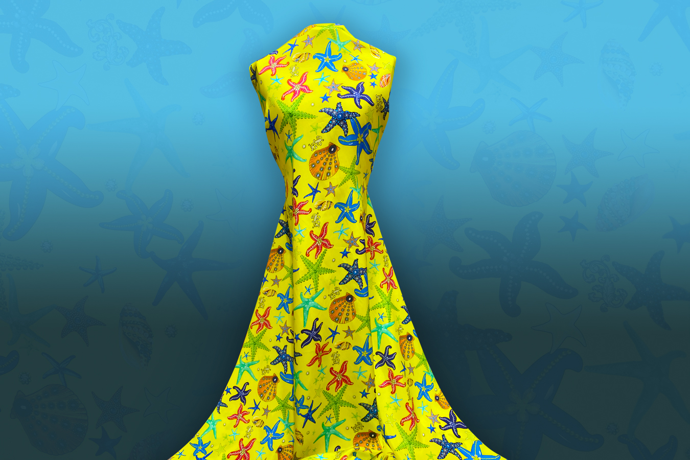 Seidentaft - Seesterne