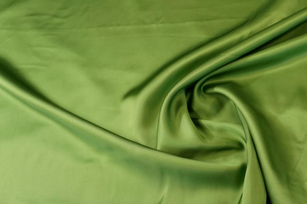 Viskosesatin - apfelgrün