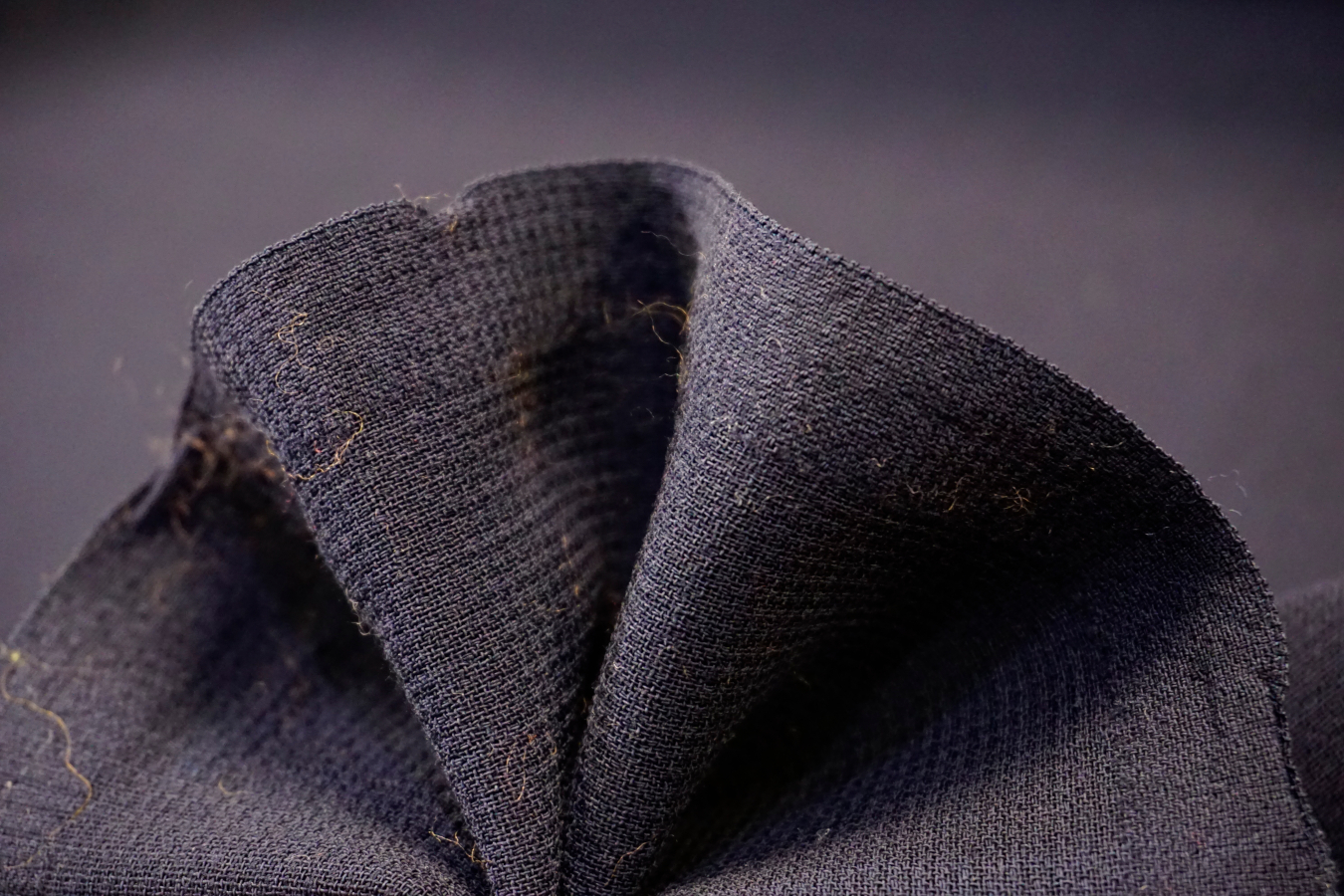 Schurwolle - Doppelcrêpe dunkelblau