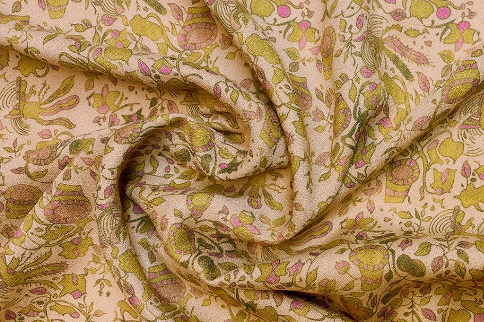 Crêpe Wollmischung - Kakteen